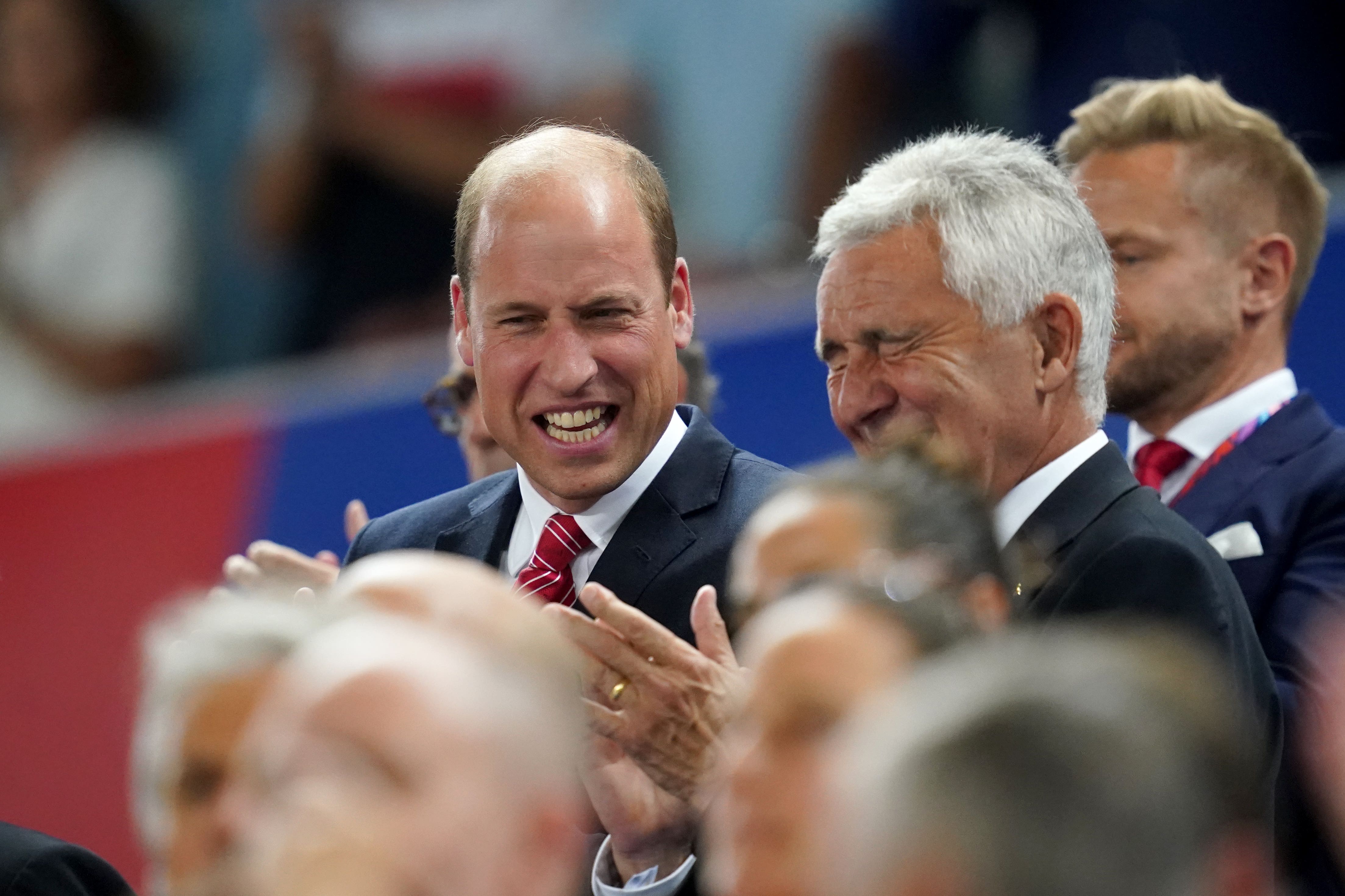 The Prince of Wales with Gareth Davies (David Davies/PA)