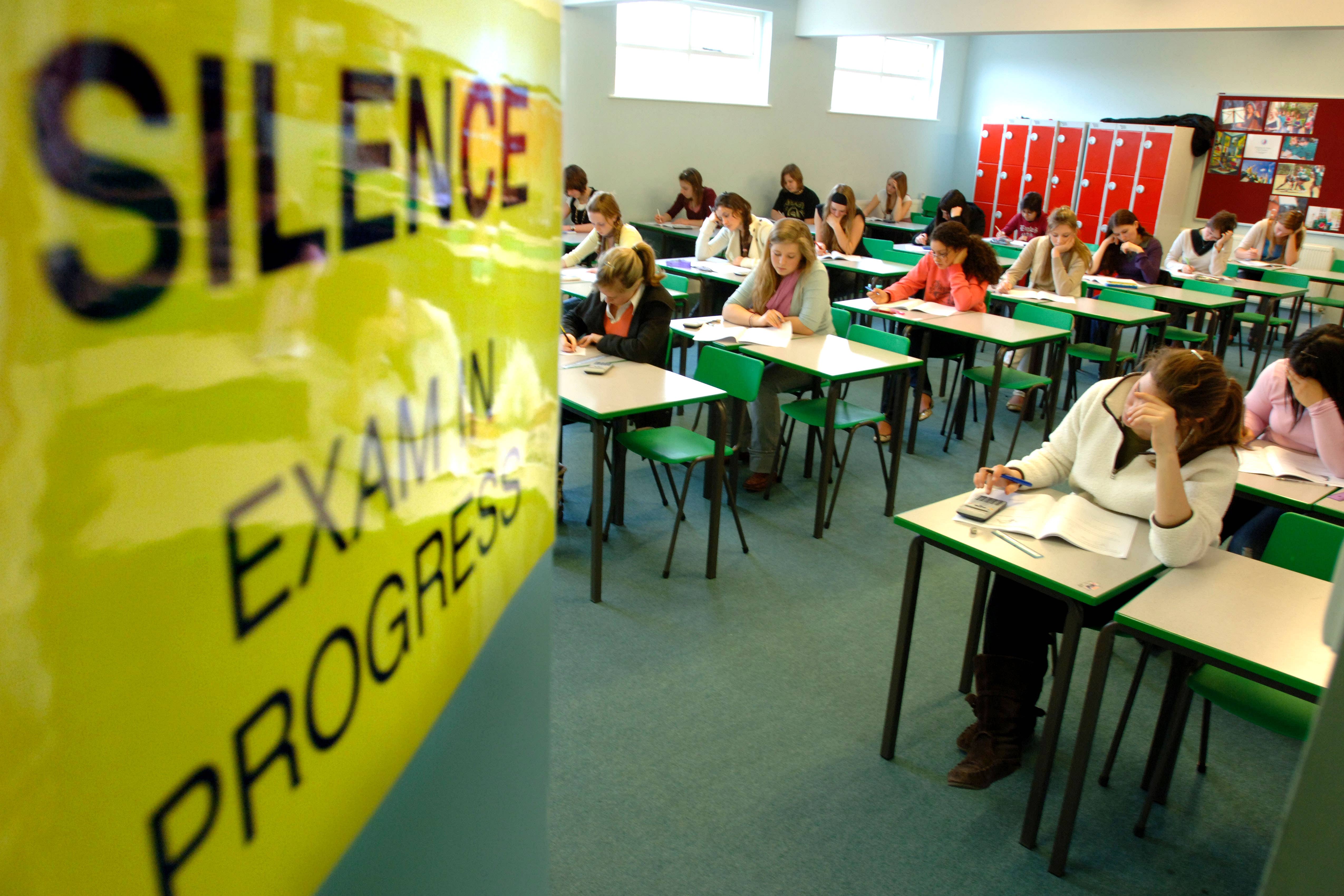 A private school is reducing the number of GCSEs pupils can take because the qualification is “outdated” and not fit for purpose, the headteacher has said (Alamy/PA)