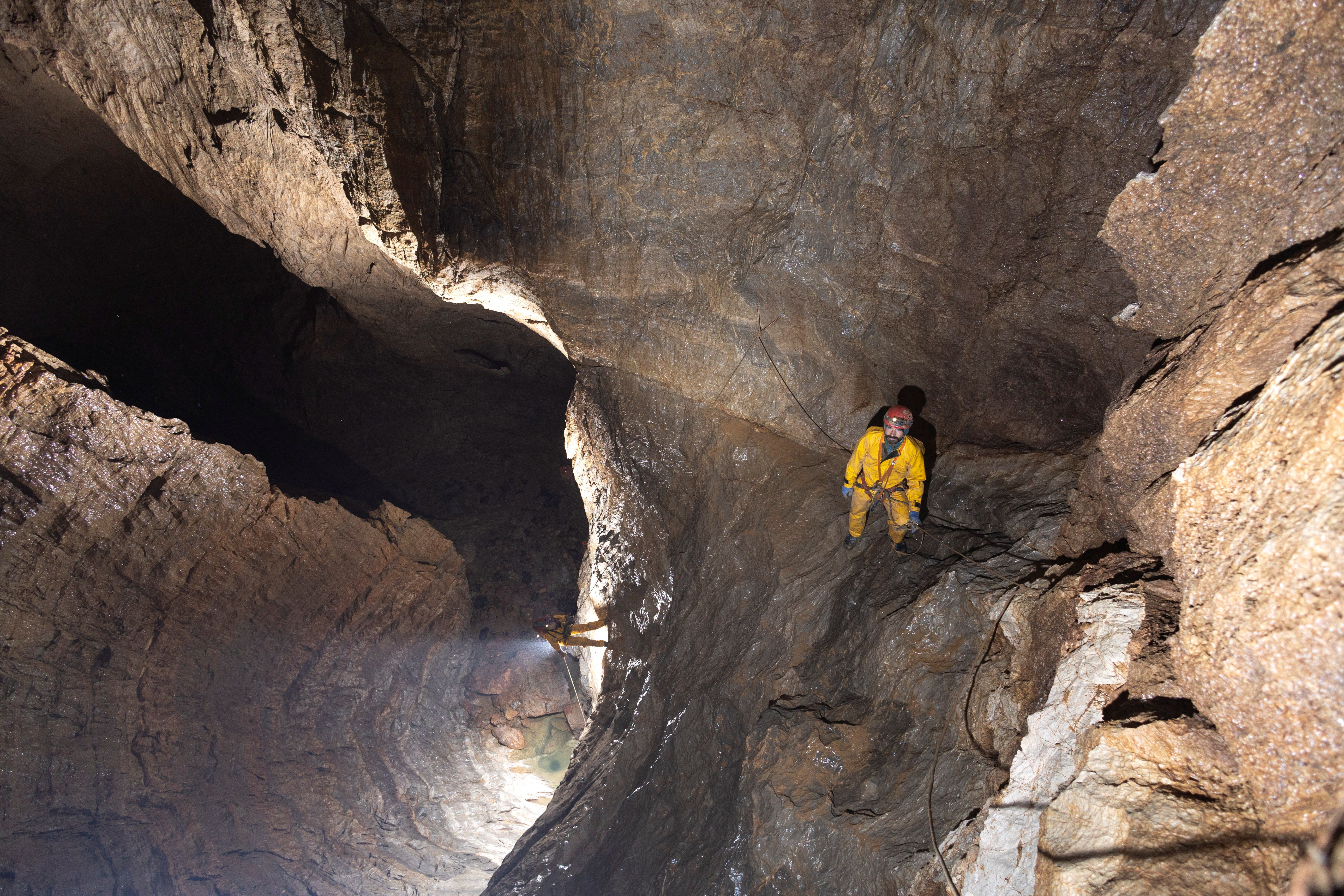 Mark Dickey is seen in Morca Cave, days before he fell ill