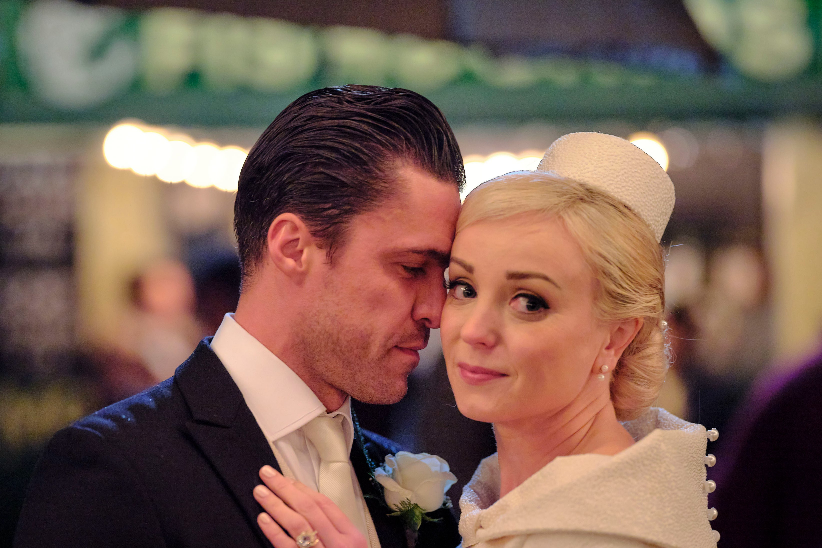 Trixie Franklin (Helen George) and Matthew Aylward (Olly Rix) in Call the Midwife