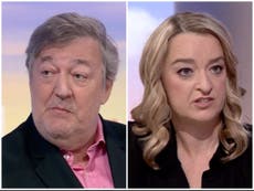 Stephen Fry praised for brushing off Laura Kuenssberg’s Brexit comment: ‘Well said’