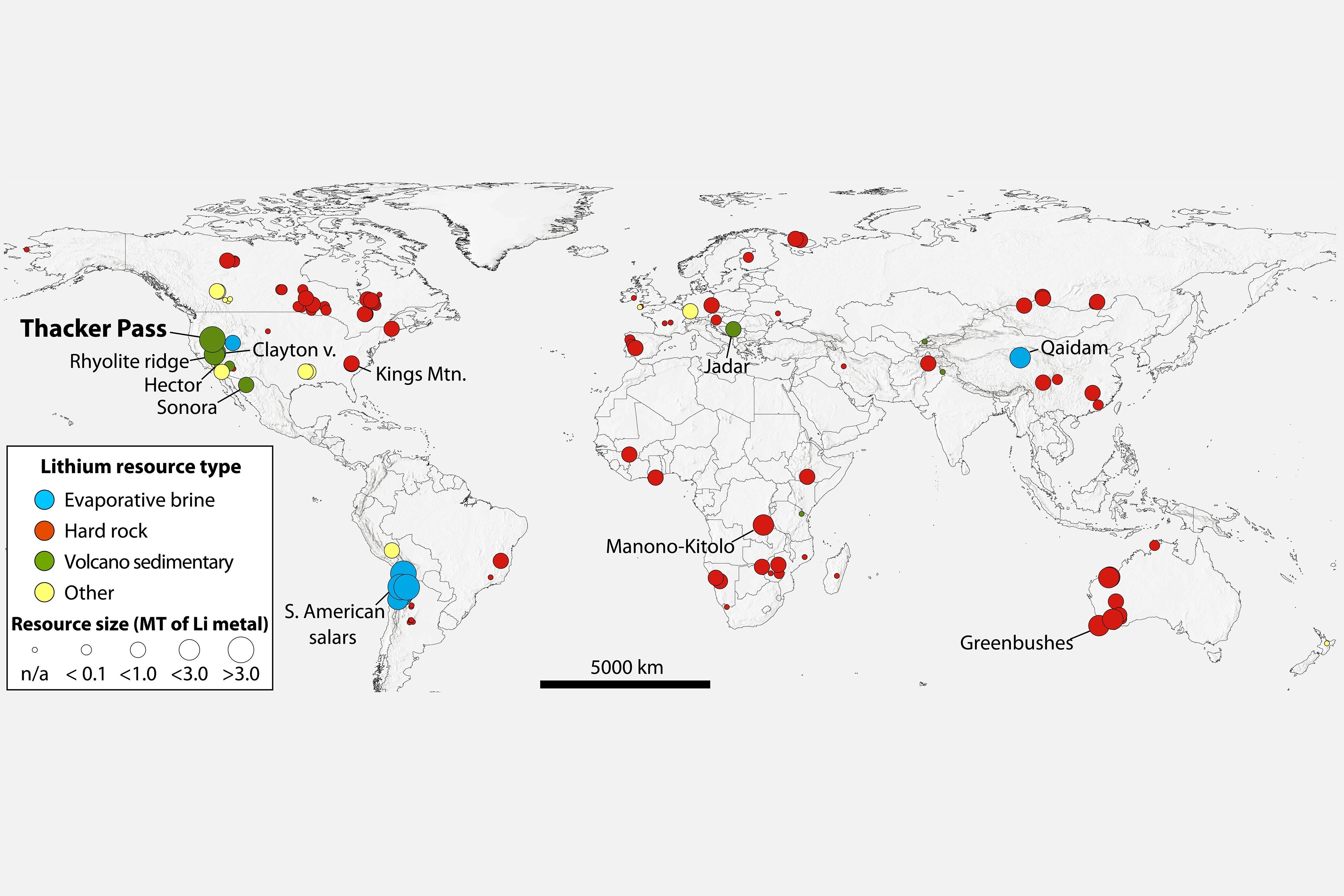 Global lithium resources