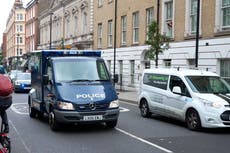 Van believed to hold Daniel Abed Khalife arrives at court after arrest