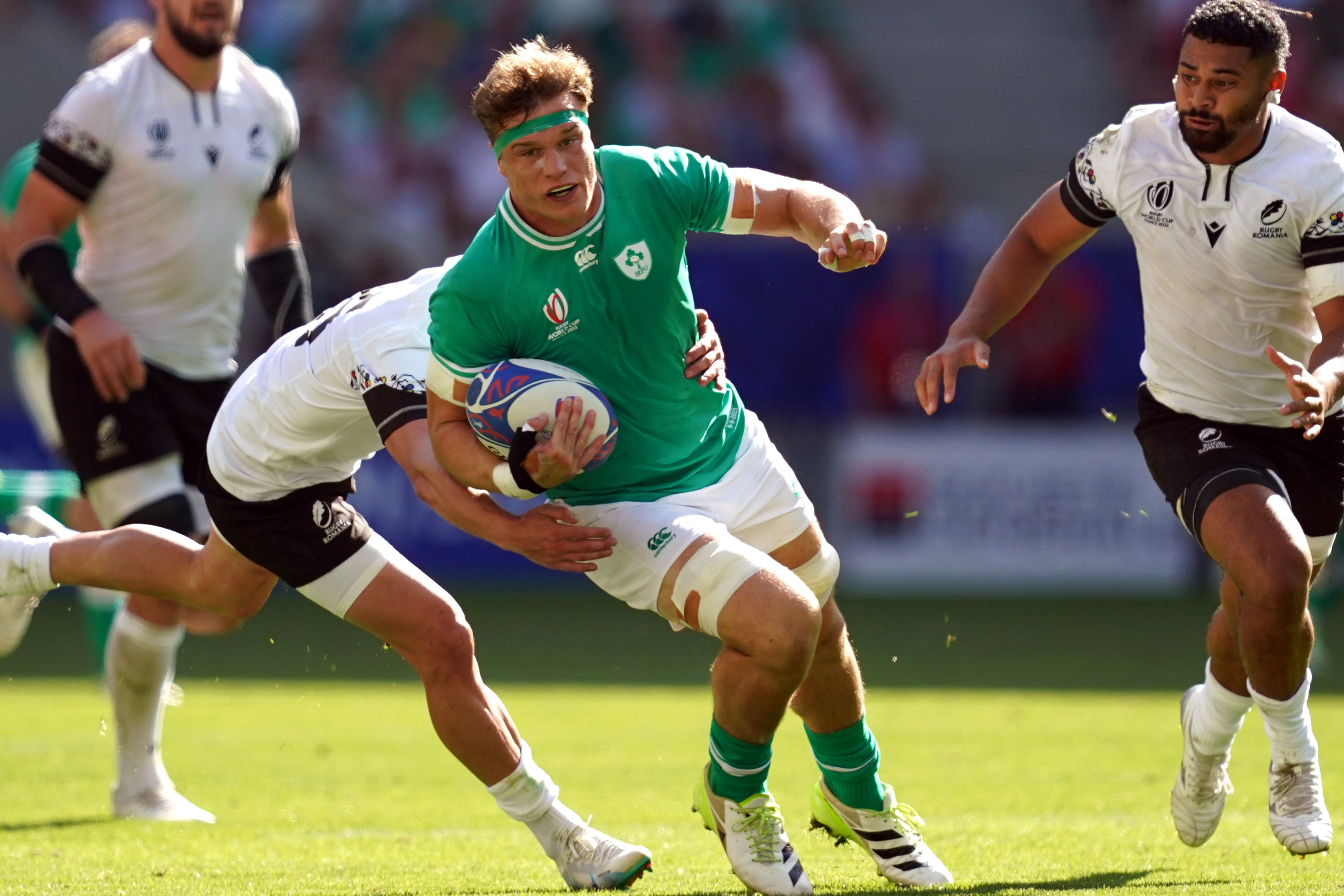 Josh van der Flier made a second-half cameo appearance against Romania (David Davies/PA)