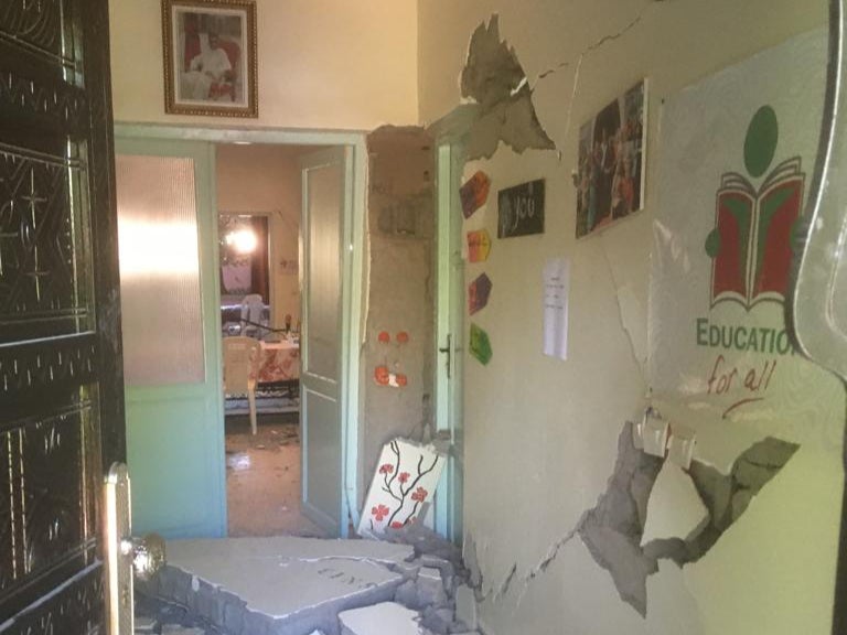 One of the school buildings provided by Education for All Morocco in the area hit by the devastating earthquake