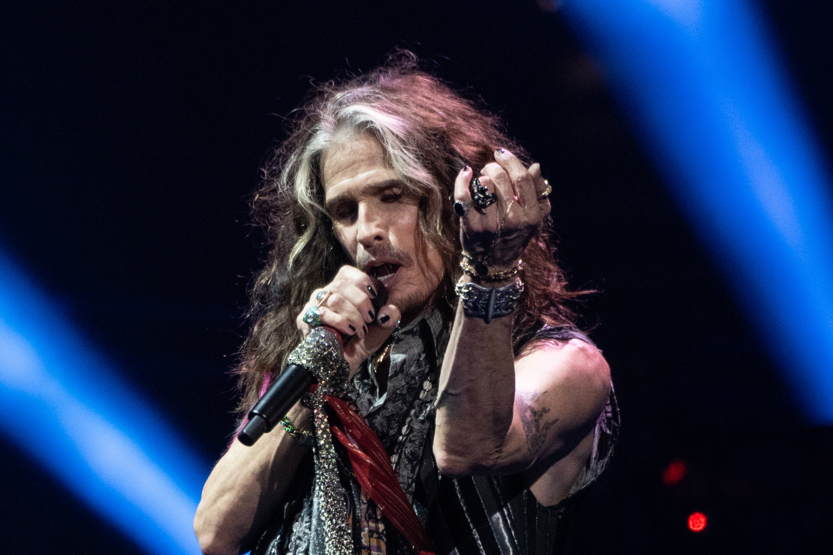 Steven Tyler of Aerosmith performing in September 2023