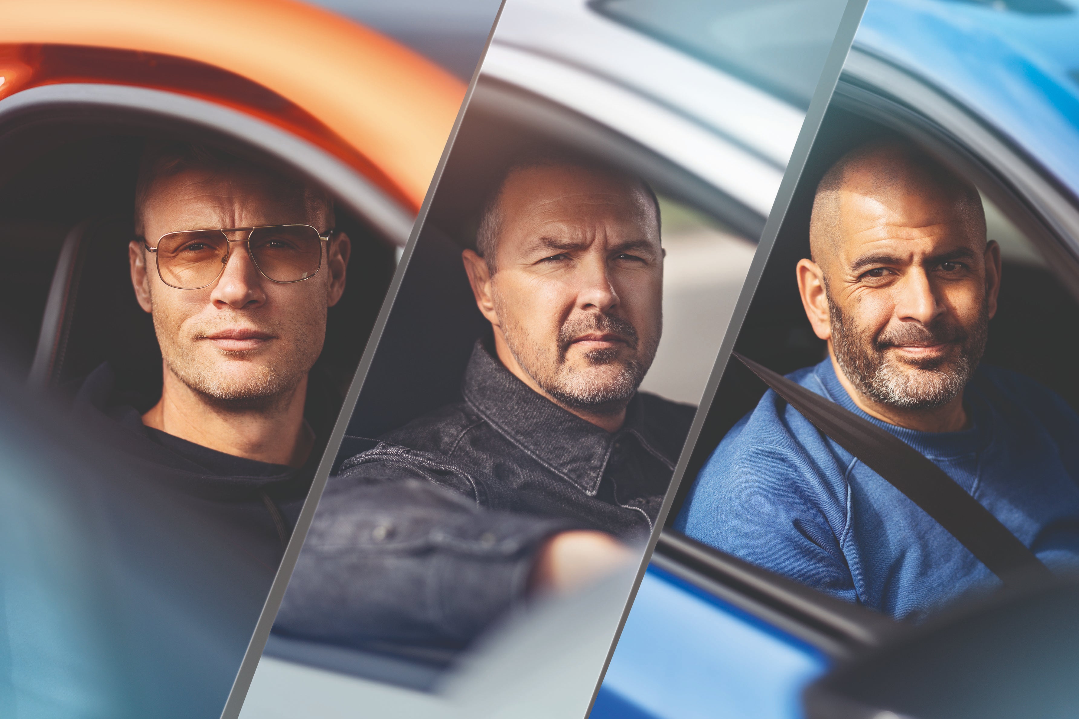 Freddie Flintoff, Paddy McGuinness, and Chris Harris, stars of ‘Top Gear'