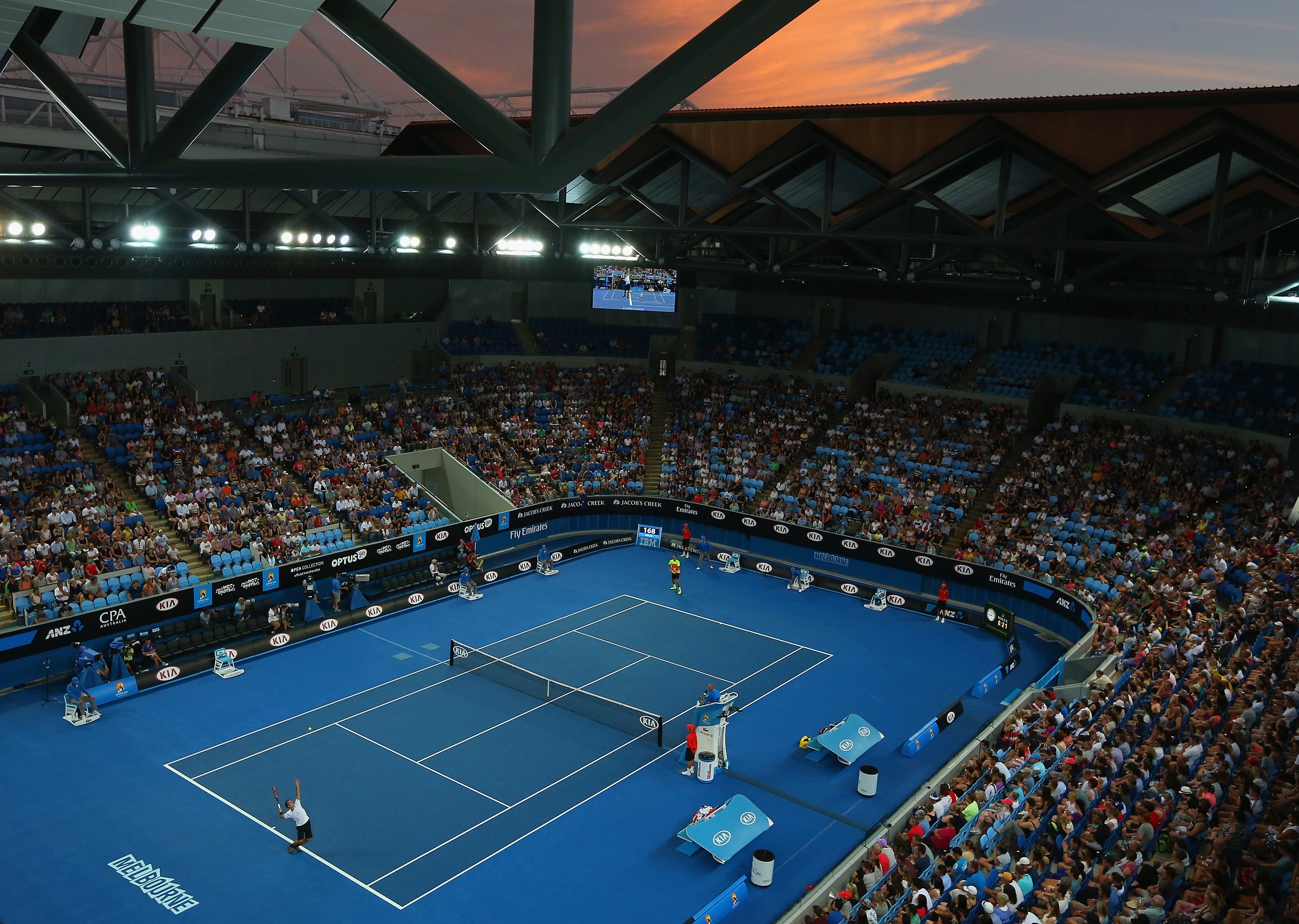 A view of the Margaret Court Arena