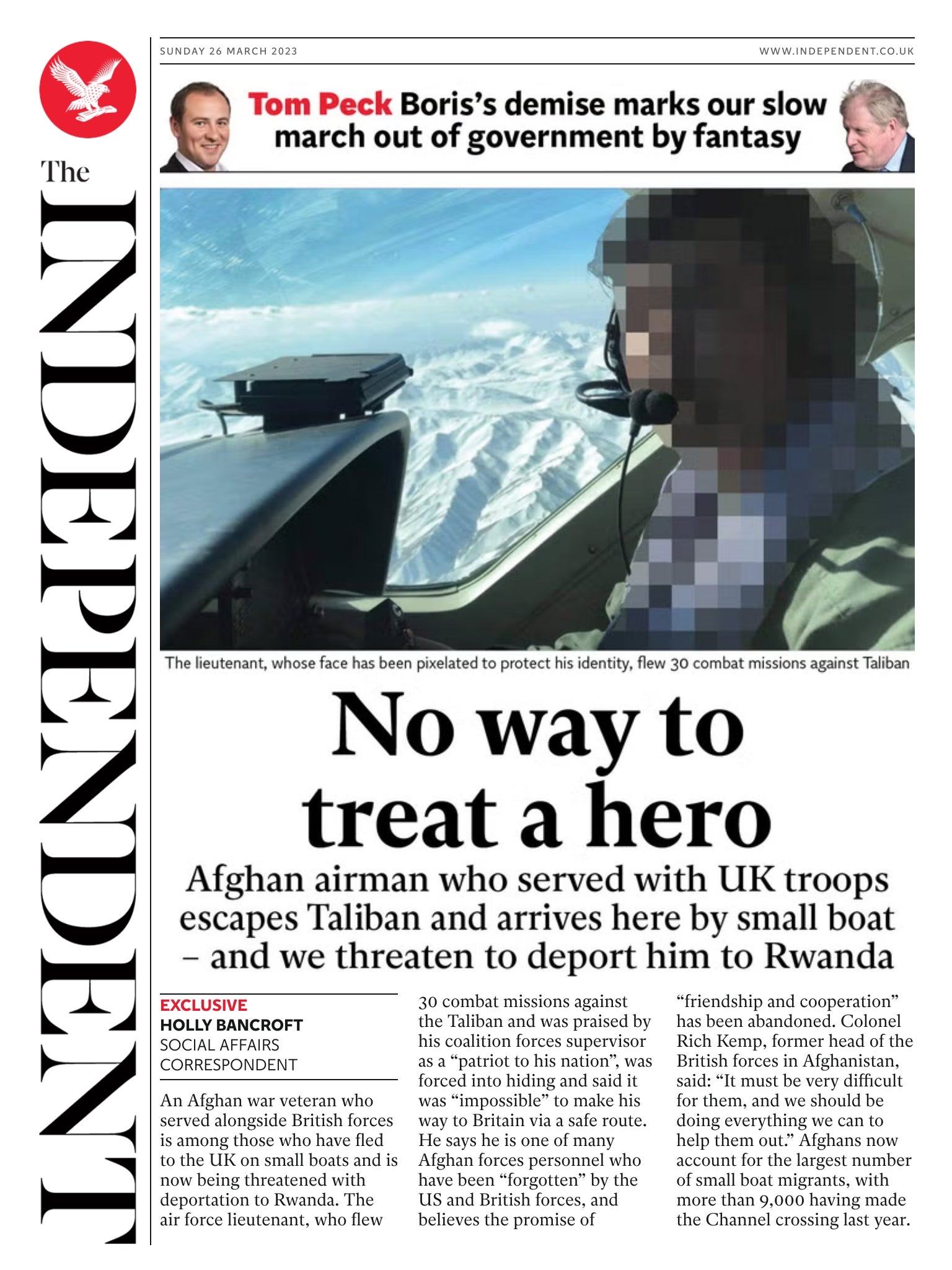 Over the last 12 months, The Independent has campaigned in favour of an Afghan pilot at risk of deportation to Rwanda