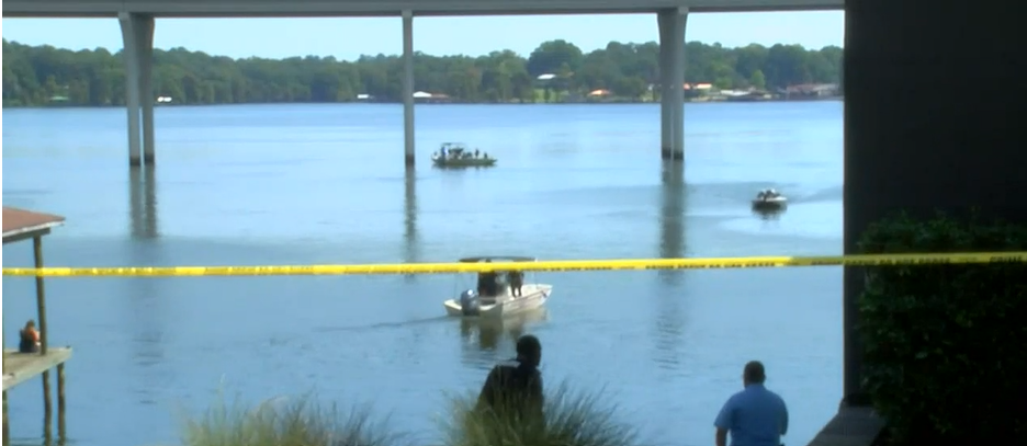 Cross Lake Bridge in Louisiana, where the two boys were thrown off by their mother