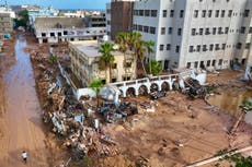Libya floods – live: Search for survivors with 10,000 feared dead after river ‘tsunami’ sweeps through city