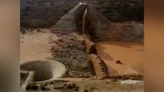 Eyewitness footage shows destroyed burst dam as deadly floods devastate Libyan city