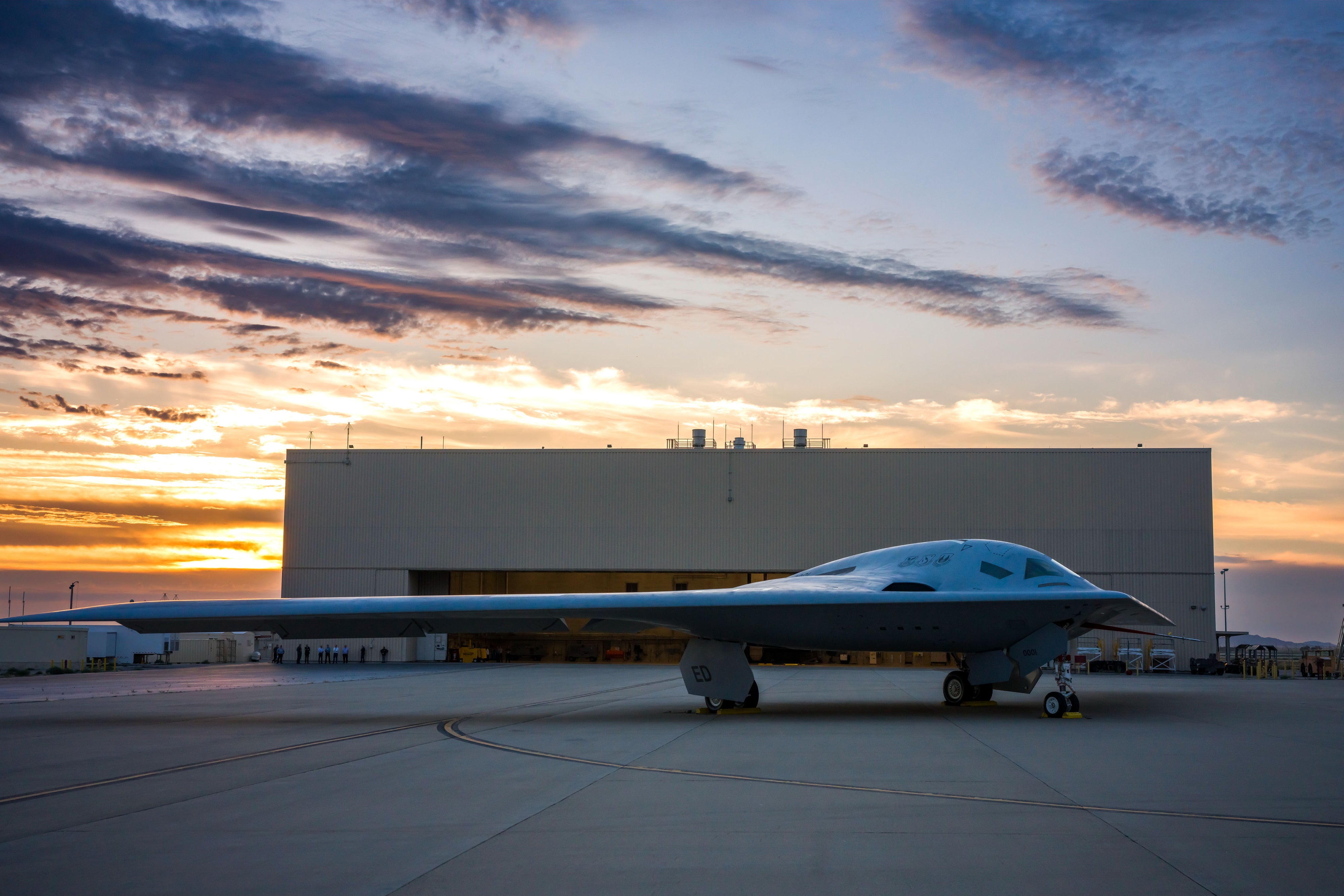 New image of the B-21 Raider stealth bomber. Picture taken July 31, 2023 and released September 12, 2023.