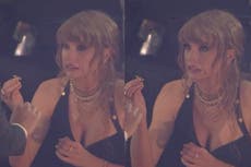 Taylor Swift pulls amusing face after realising she broke her $12,000 ring at the 2023 MTV VMAs