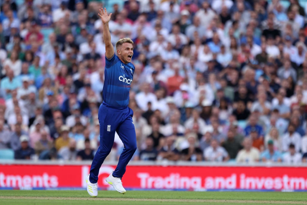 Sam Curran appeals for a wicket