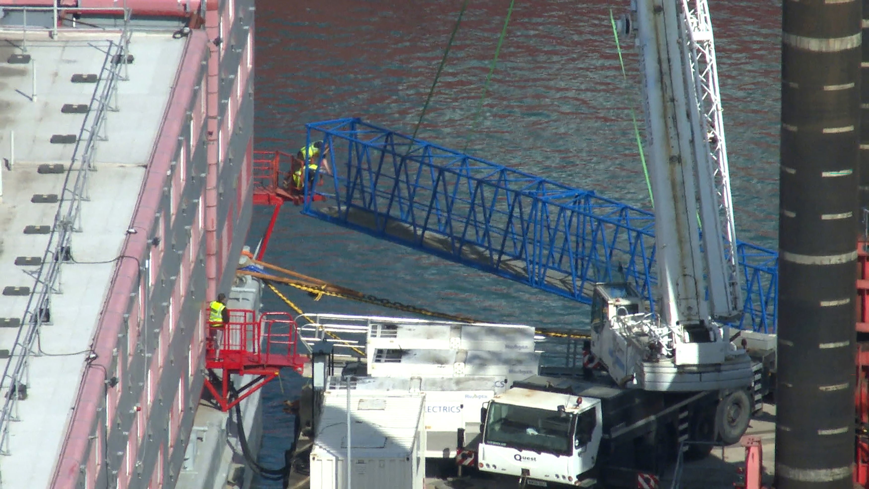 Workers have been busy on site ahead of expected re-housing