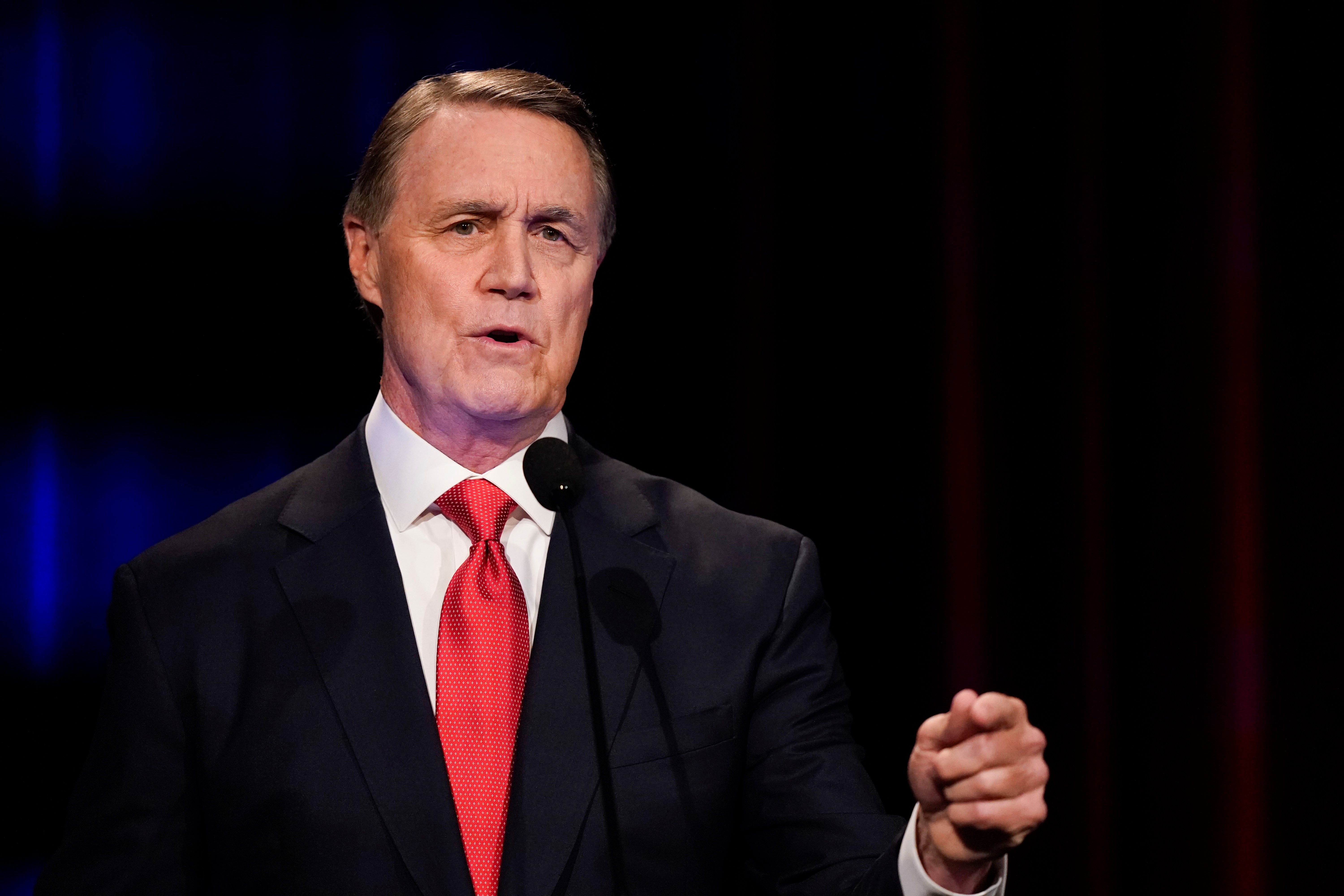 Former US Senator David Perdue of Georgia