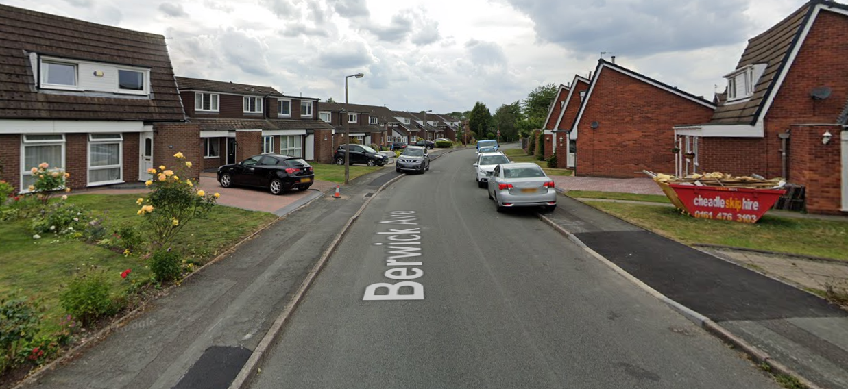 The skeleton remans were found at an address on Berwick Avenue in Stockport