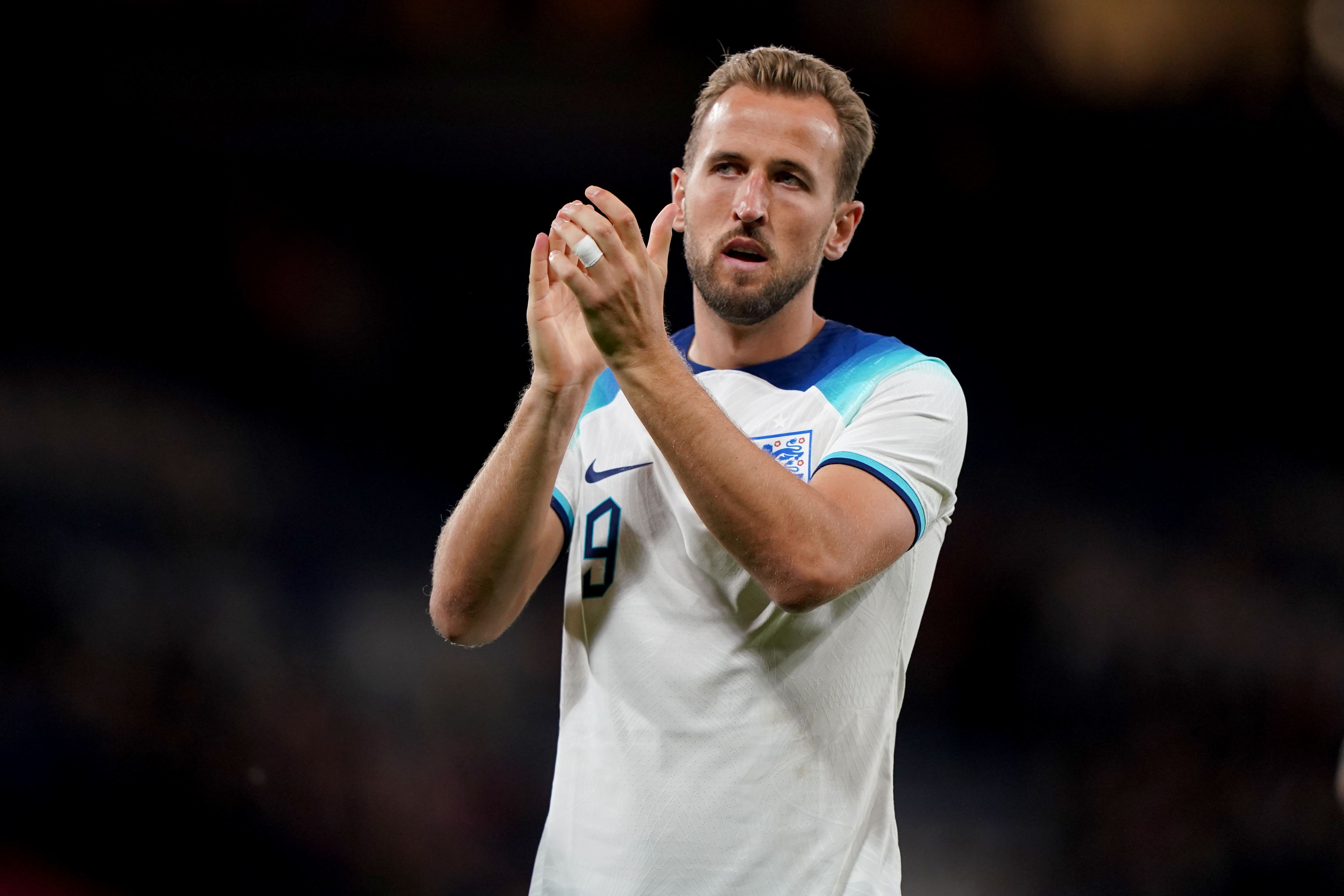 England captain Harry Kane (Andrew Milligan/PA)