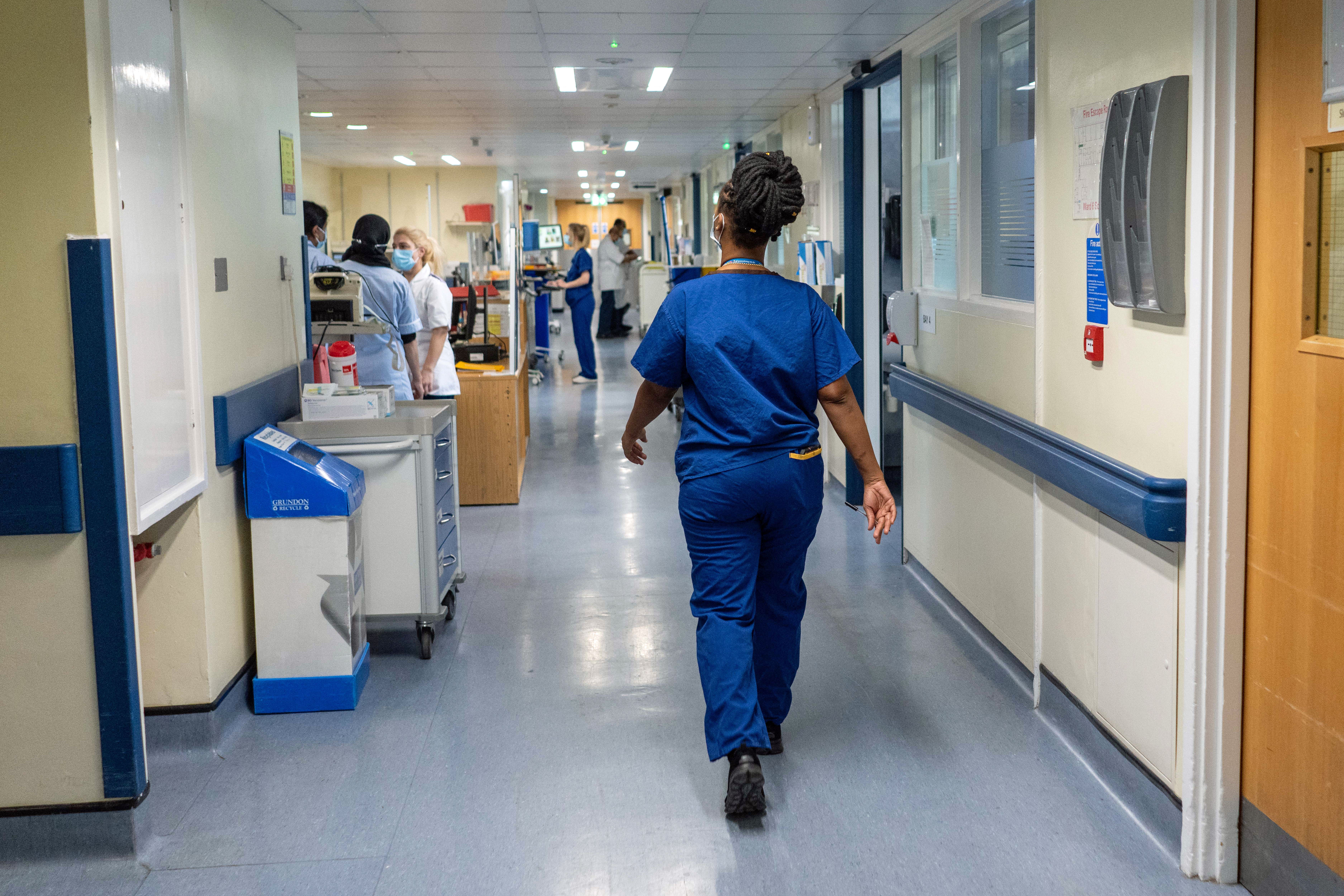 The overall waiting list has hit another record high and A&E times have got longer, though ambulance responses have improved (PA)