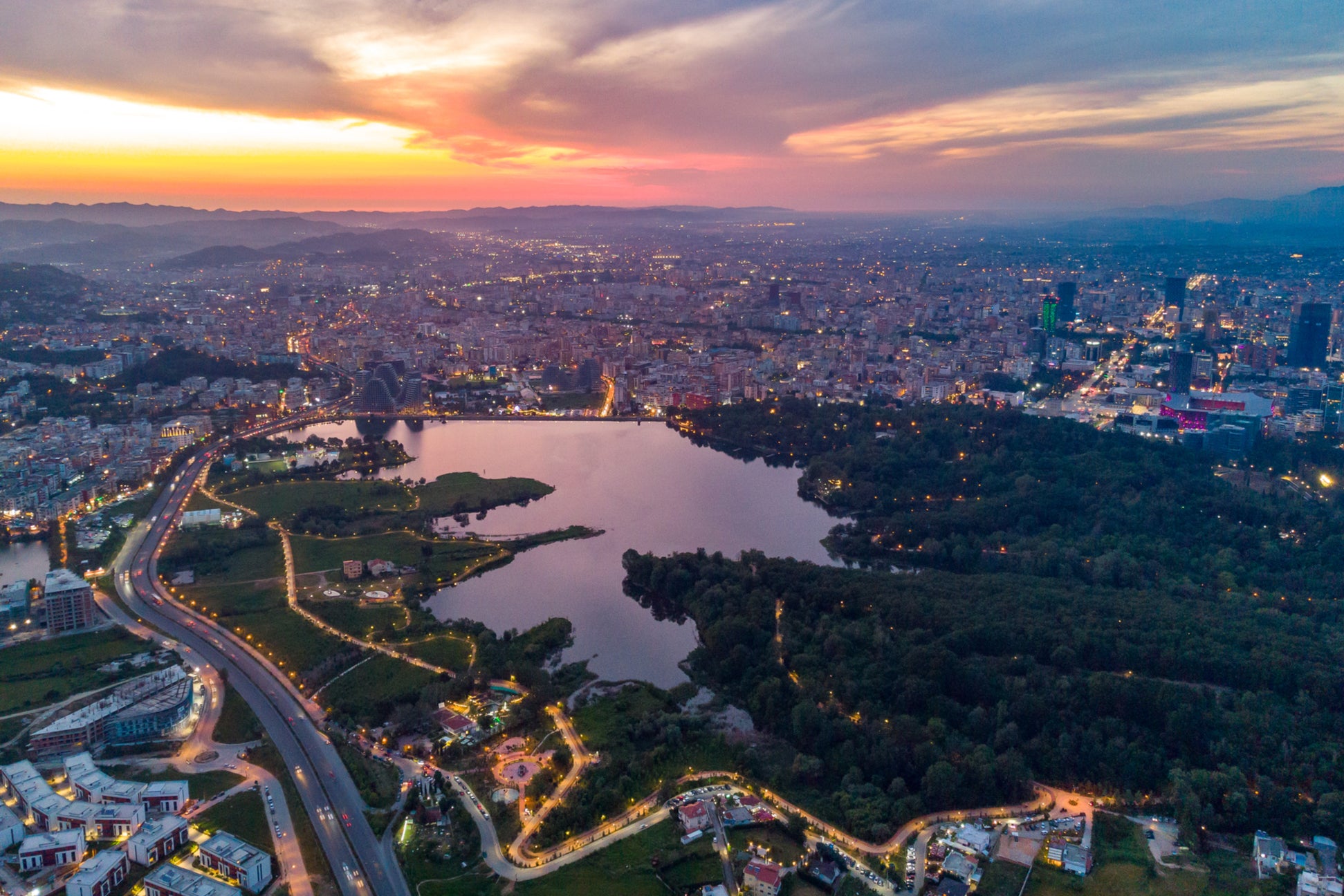 Tirana, the capital of Albania