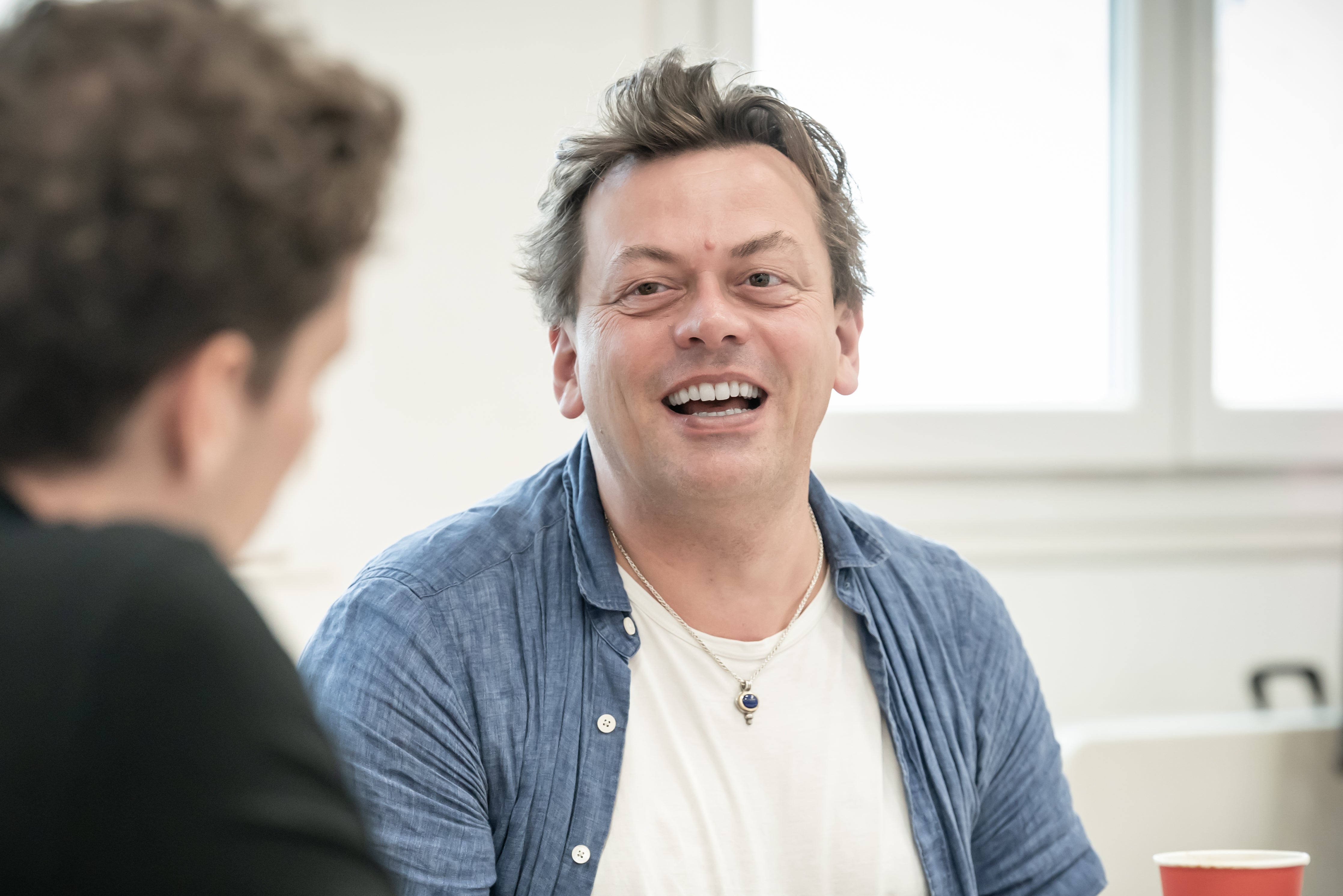 Simon Stephens in ‘Vanya’ rehearsal