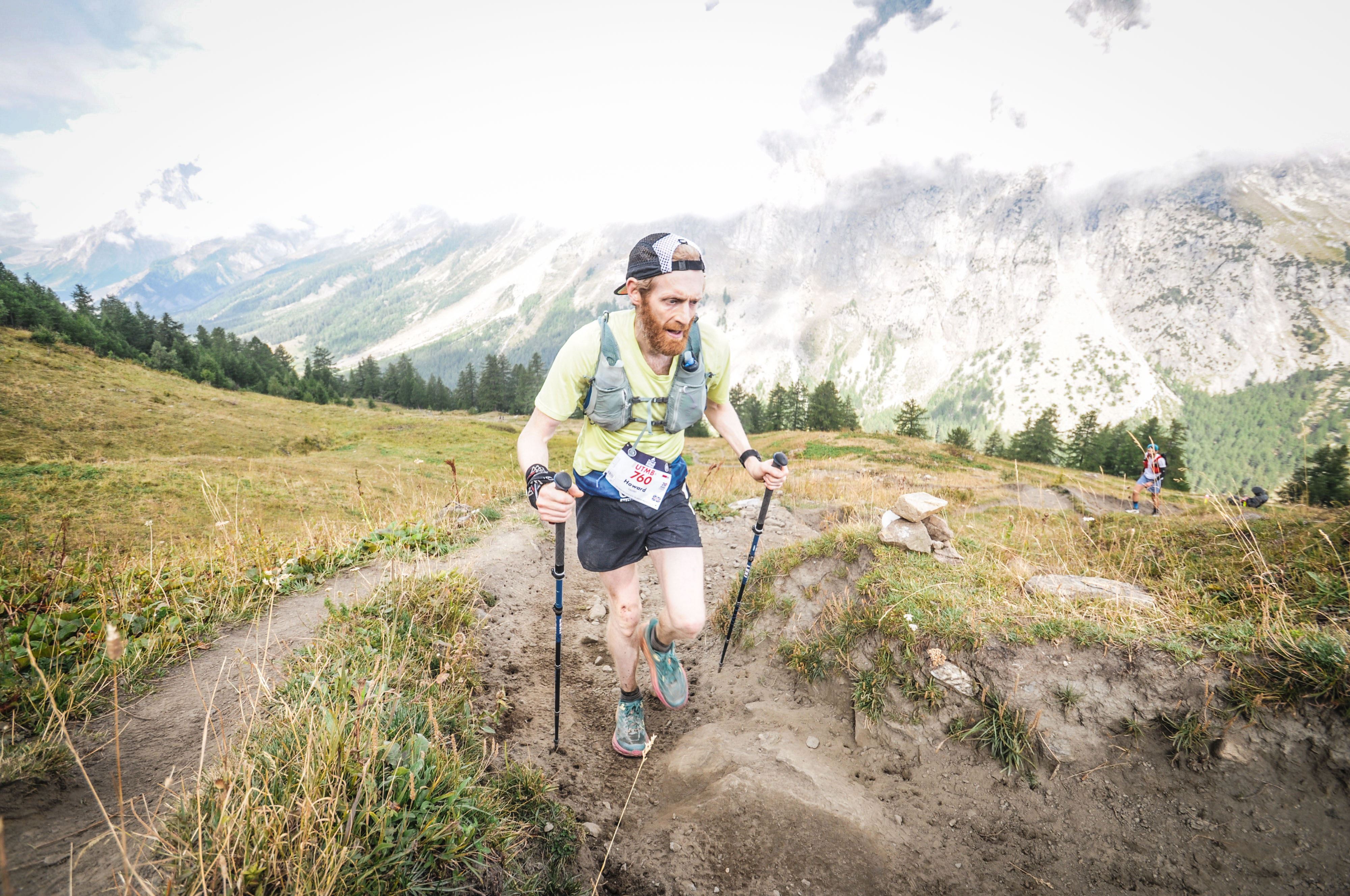 Climb every mountain: Howard tackled numerous ascents during the run