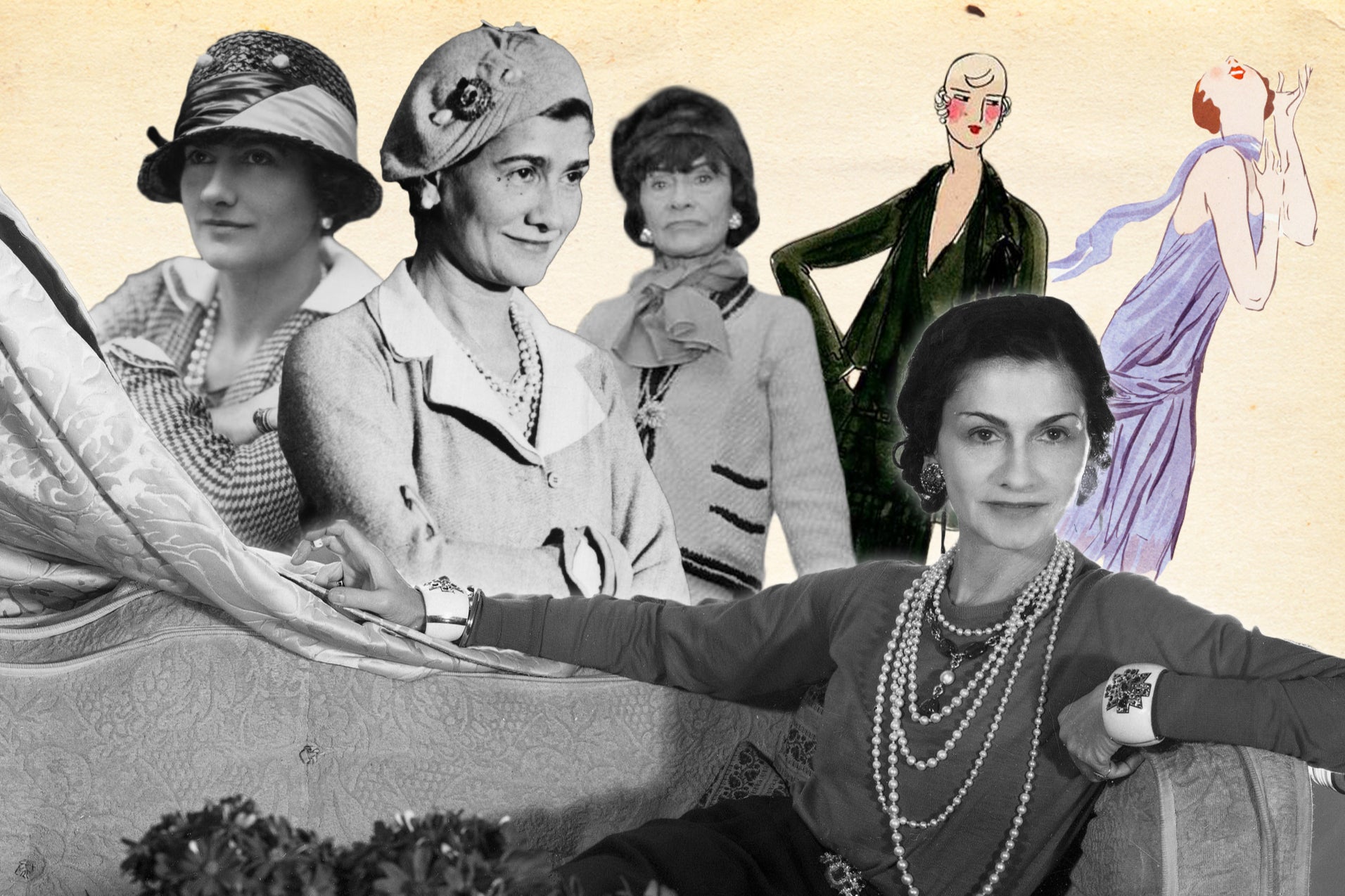 Coco Chanel through the years