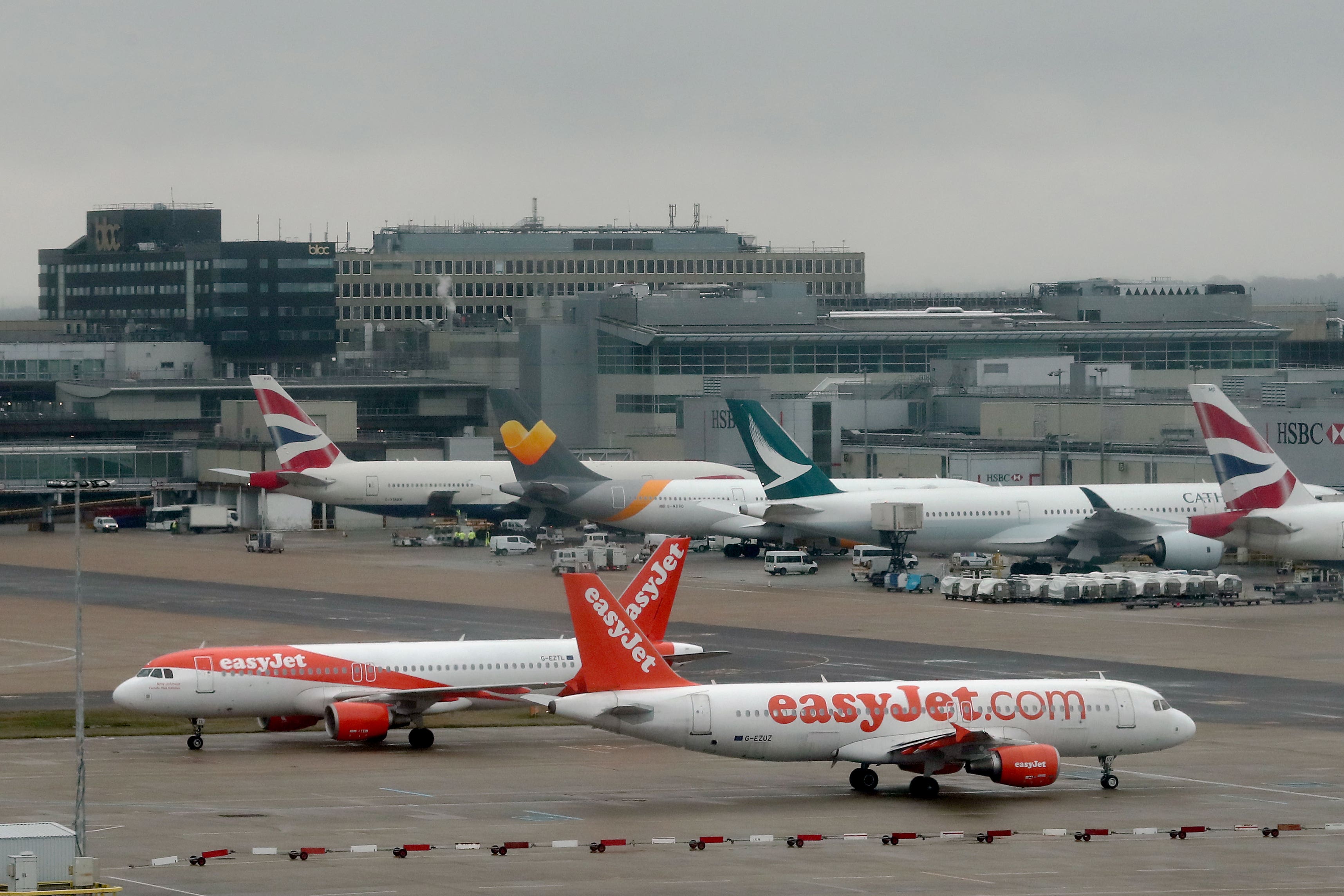 Flights have been delayed at Gatwick airport (Gareth Fuller/PA)