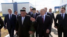 Kim Jong-un tests out Putin’s limousine during historic meeting