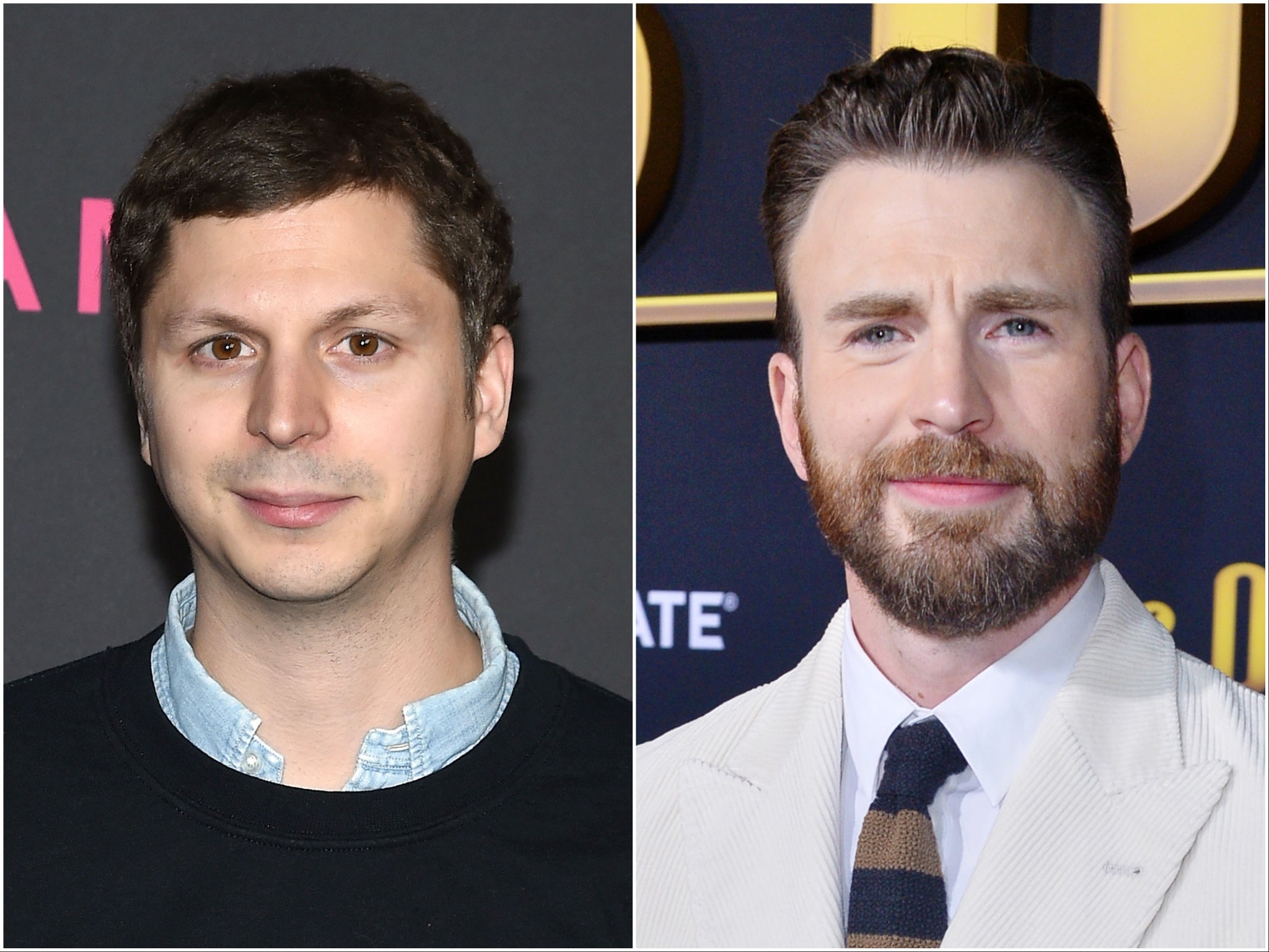 Michael Cera (left) and Chris Evans