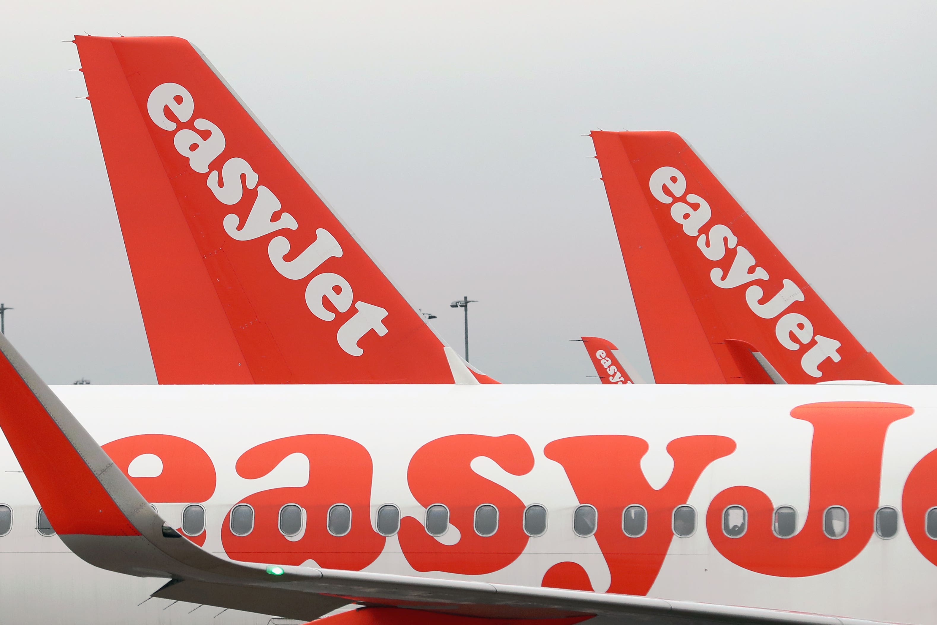 A number of EasyJet flights were held at the runway (Gareth Fuller/PA)