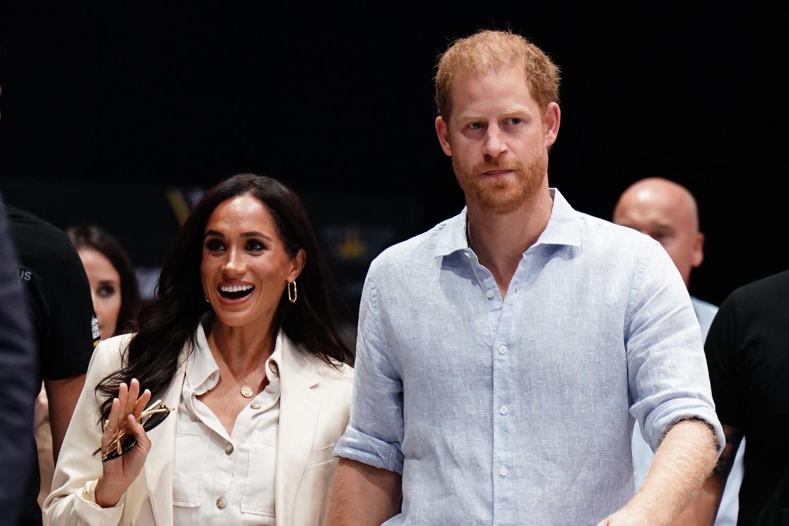 The Duke and Duchess of Sussex are attending the Invictus Games in Dusseldorf (Jordan Pettitt/PA)