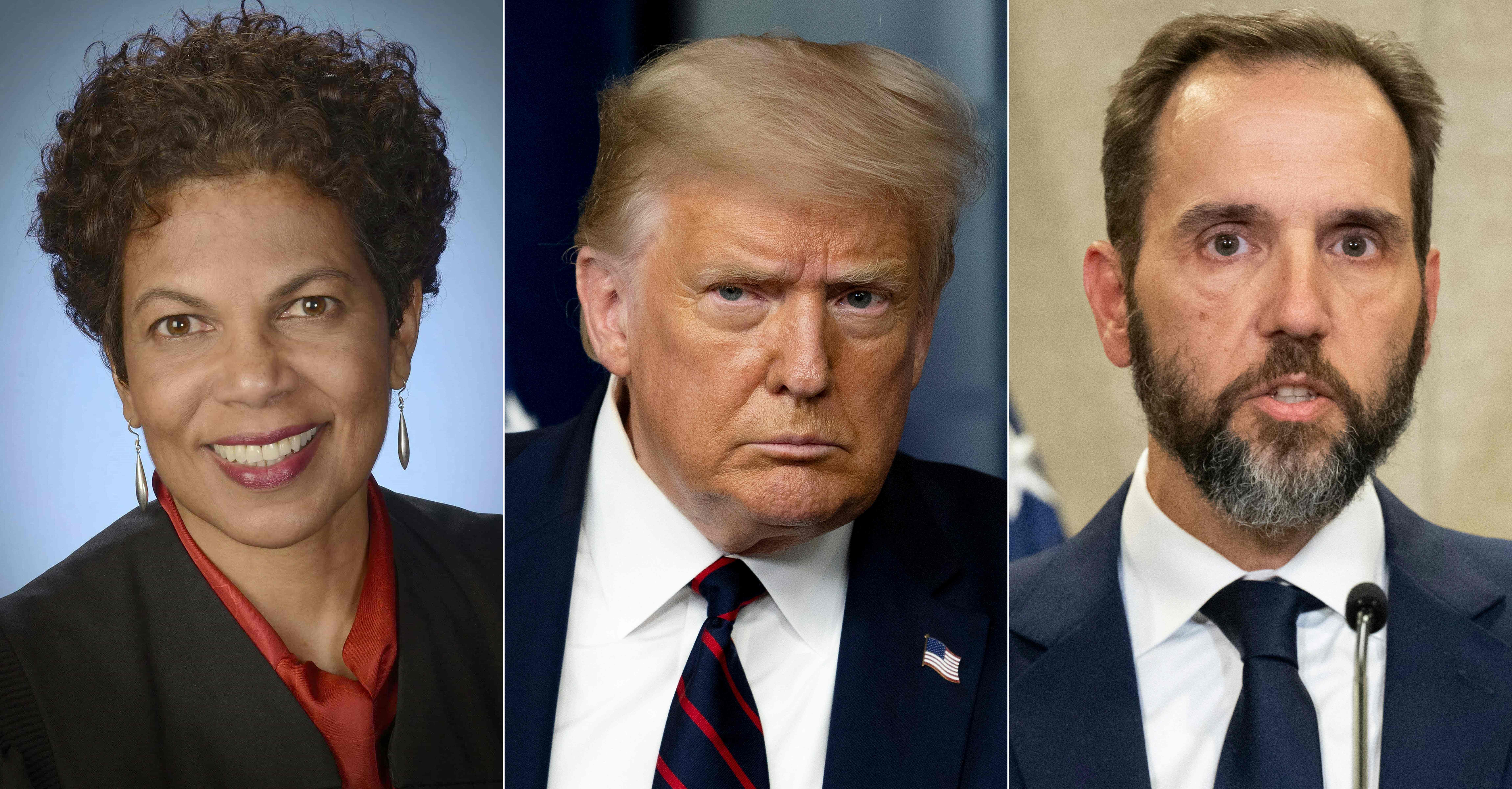 Judge Tanya Chutkan, former President Donald Trump and Special Counsel Jack Smith