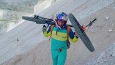 Watch daredevil British biker take on Italian mountains in heart-stopping footage