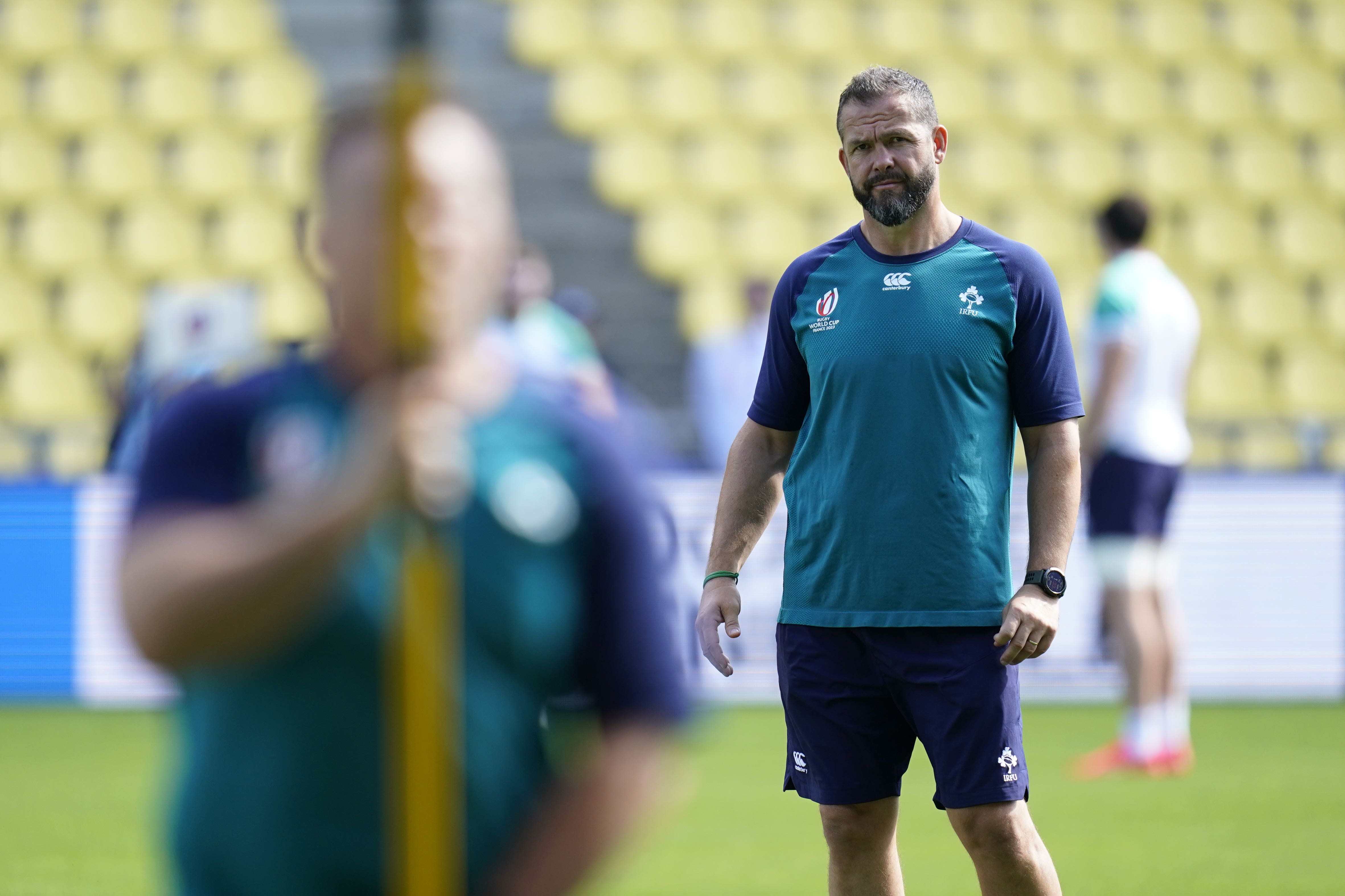 Andy Farrell’s men are seeking a second successive Pool B win (Andrew Matthews/PA)