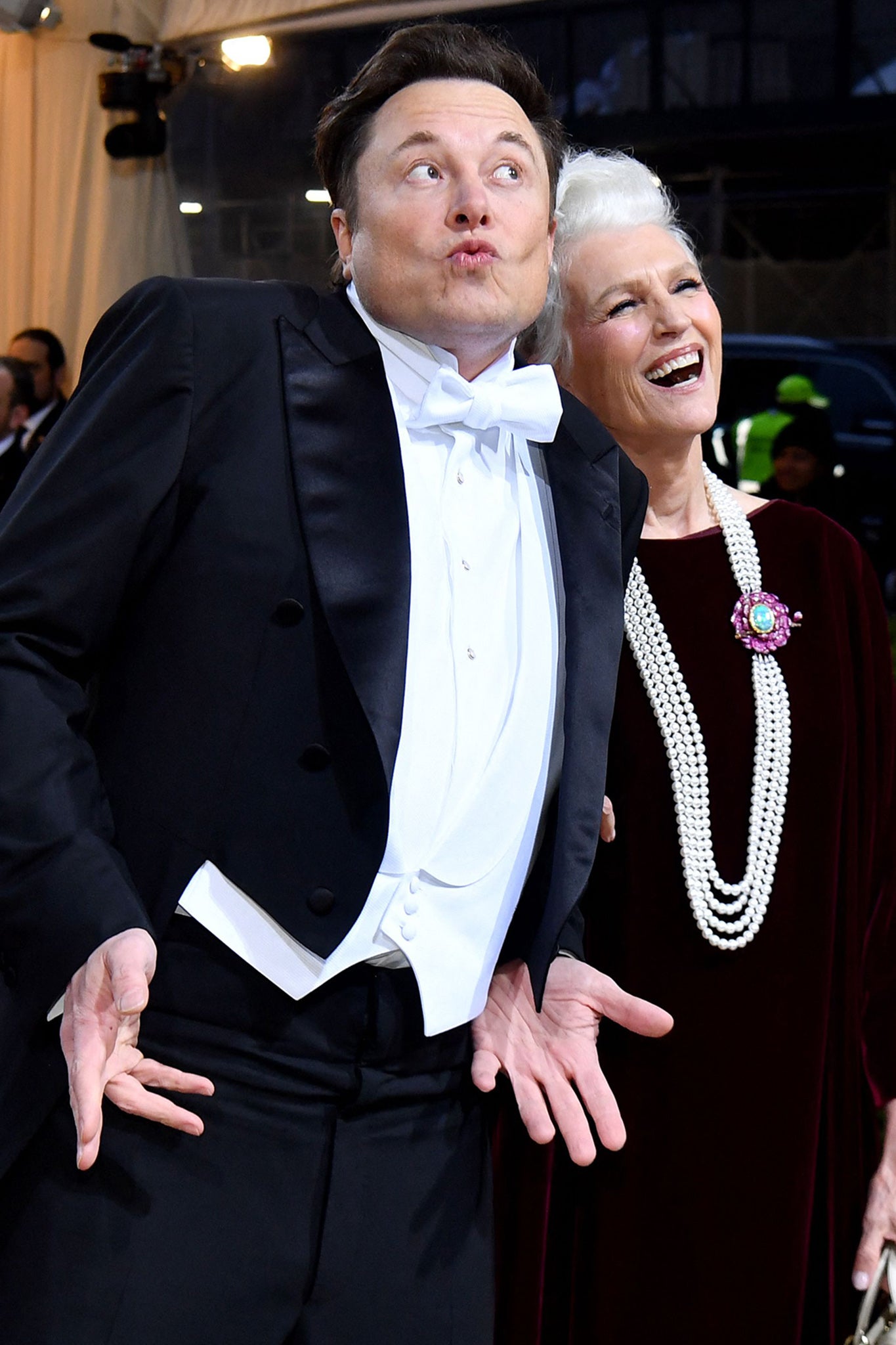 Musk and his mother, supermodel Maye Musk, arrive for the 2022 Met Gala at the Metropolitan Museum of Art in New York in May 2022