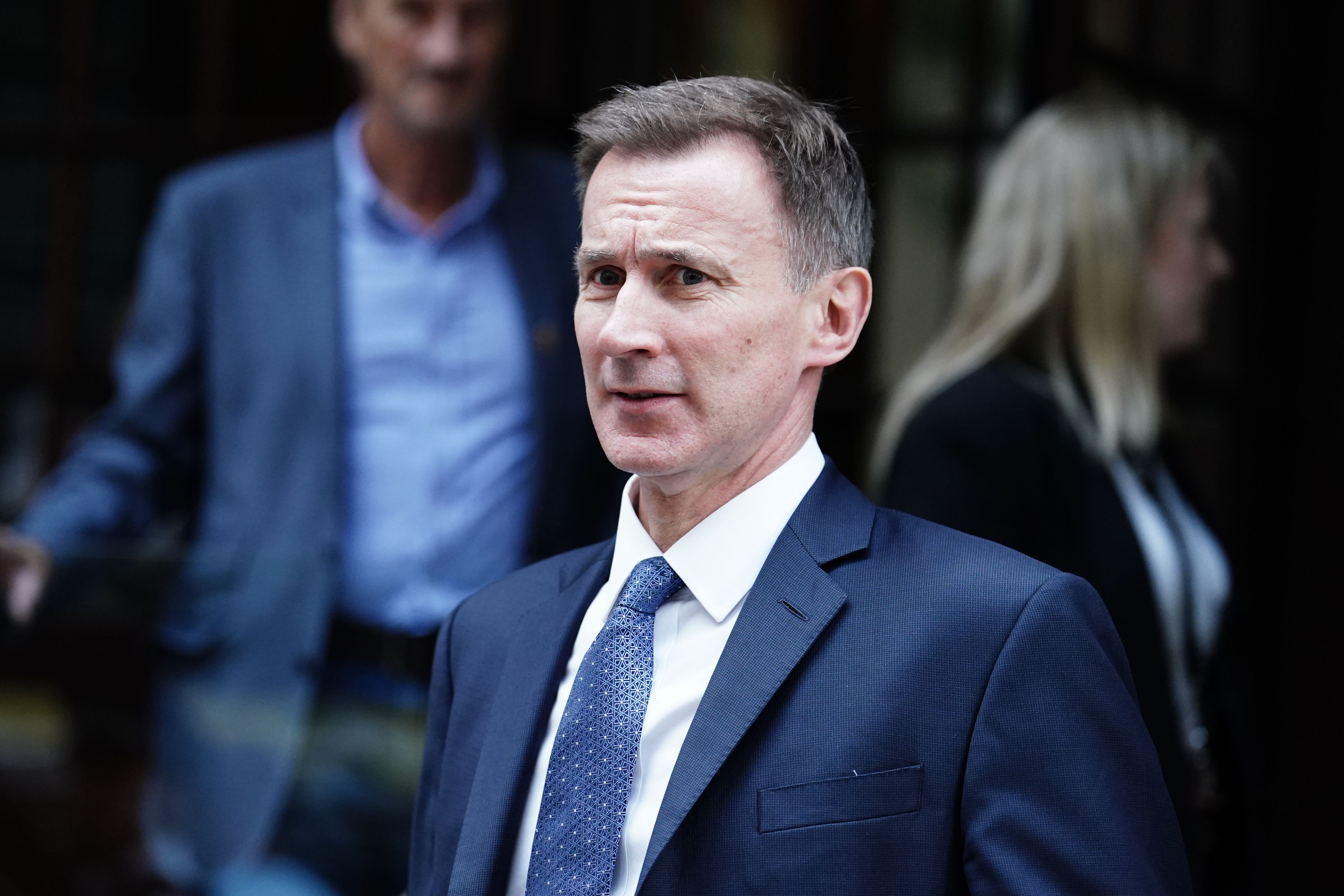 Chancellor Jeremy Hunt said the UK was not going to follow Joe Biden’s green subsidy push (Jordan Pettitt/PA)