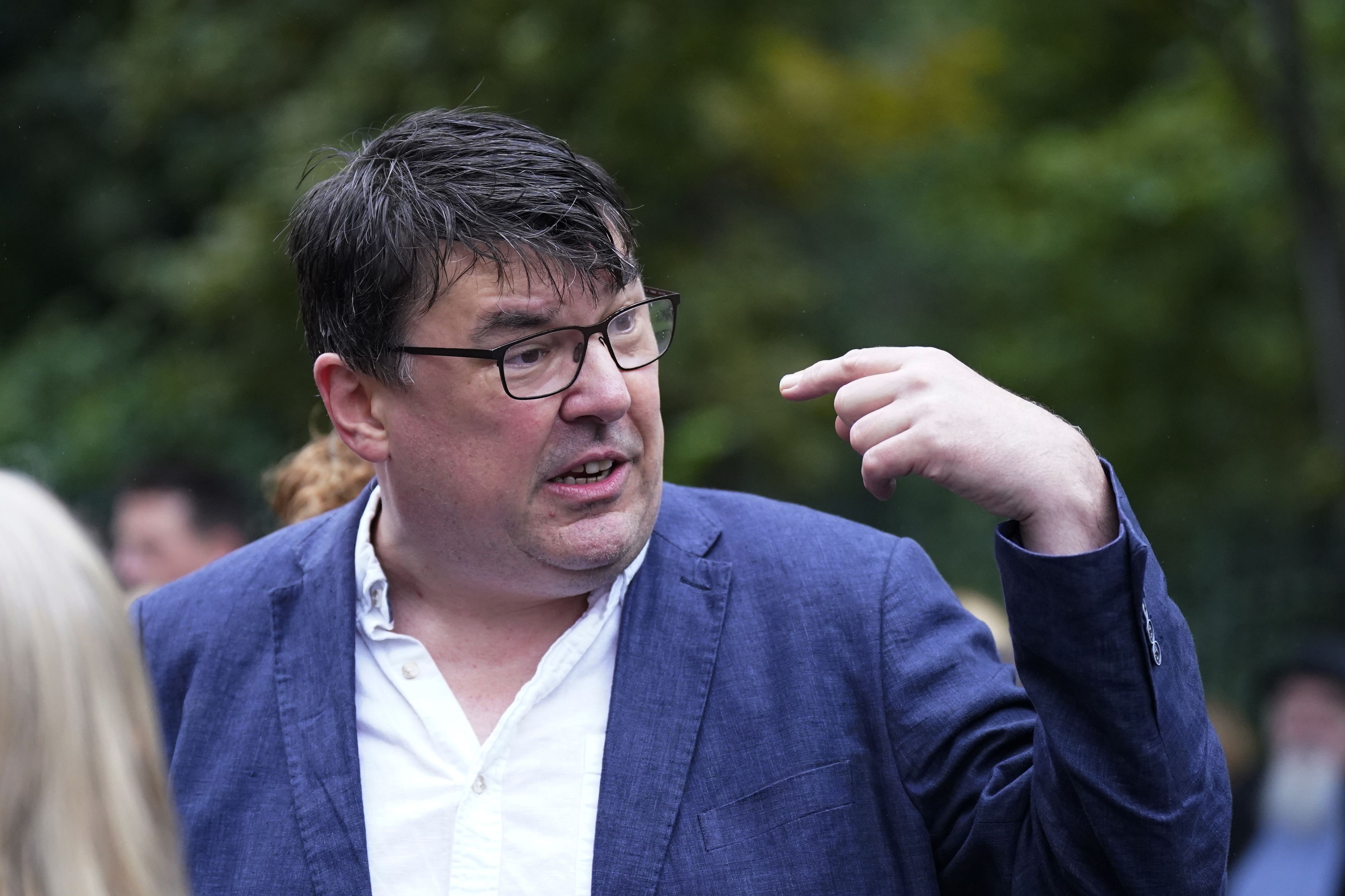 Writer Graham Linehan at a Let Women speak event at Merrion Square in Dublin (Niall Carson/PA)