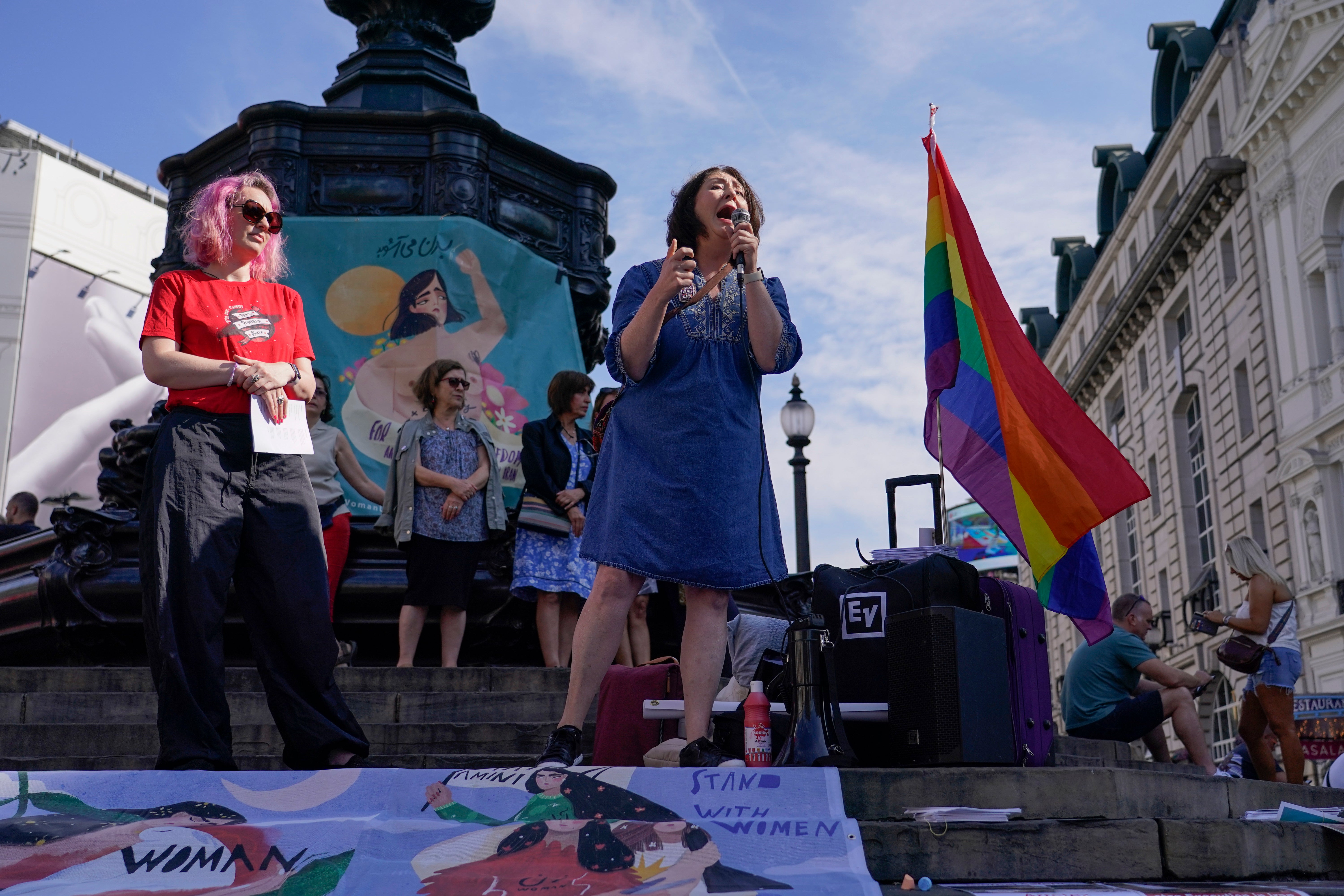 Britain Amini Anniversary Protest