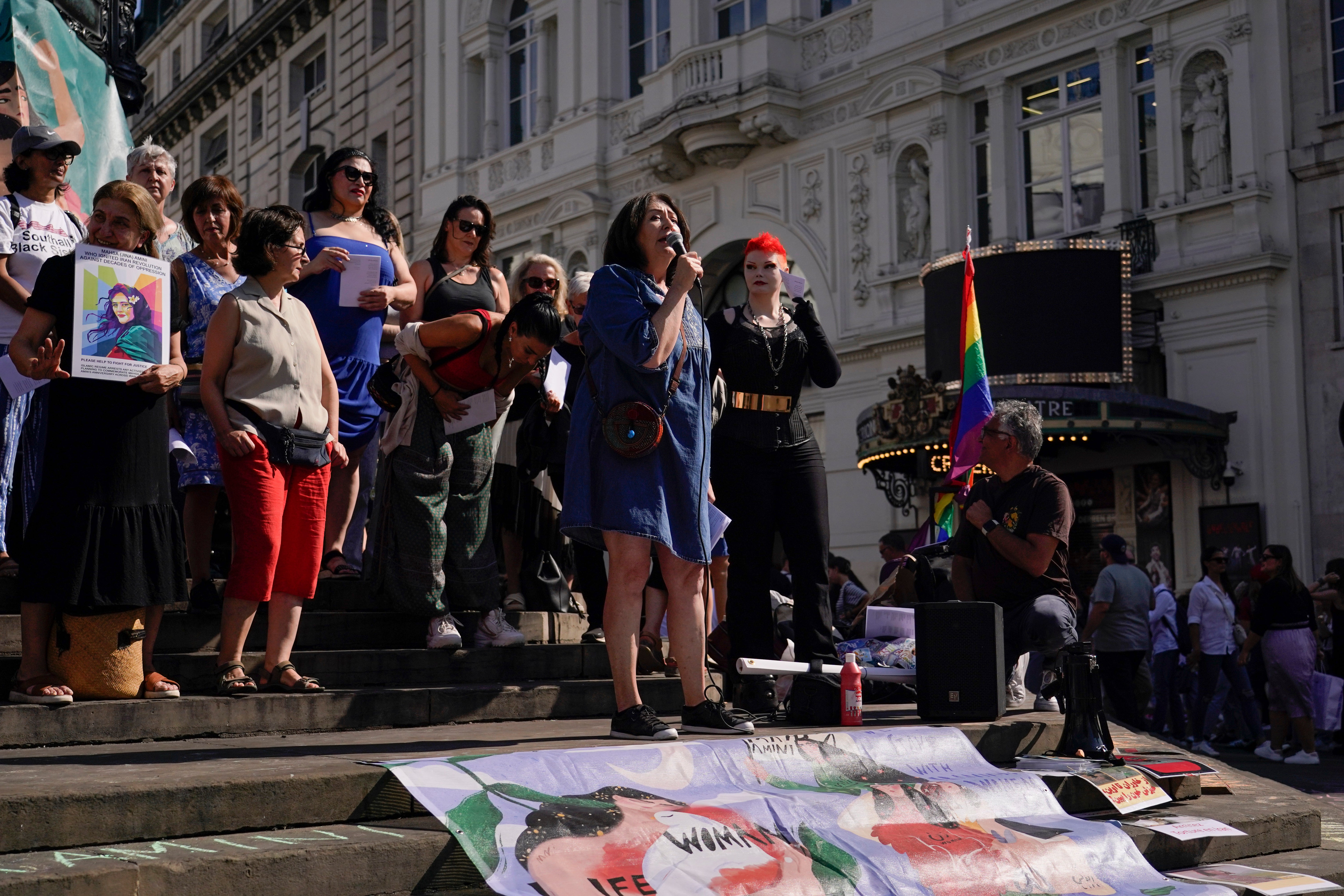 Britain Amini Anniversary Protest