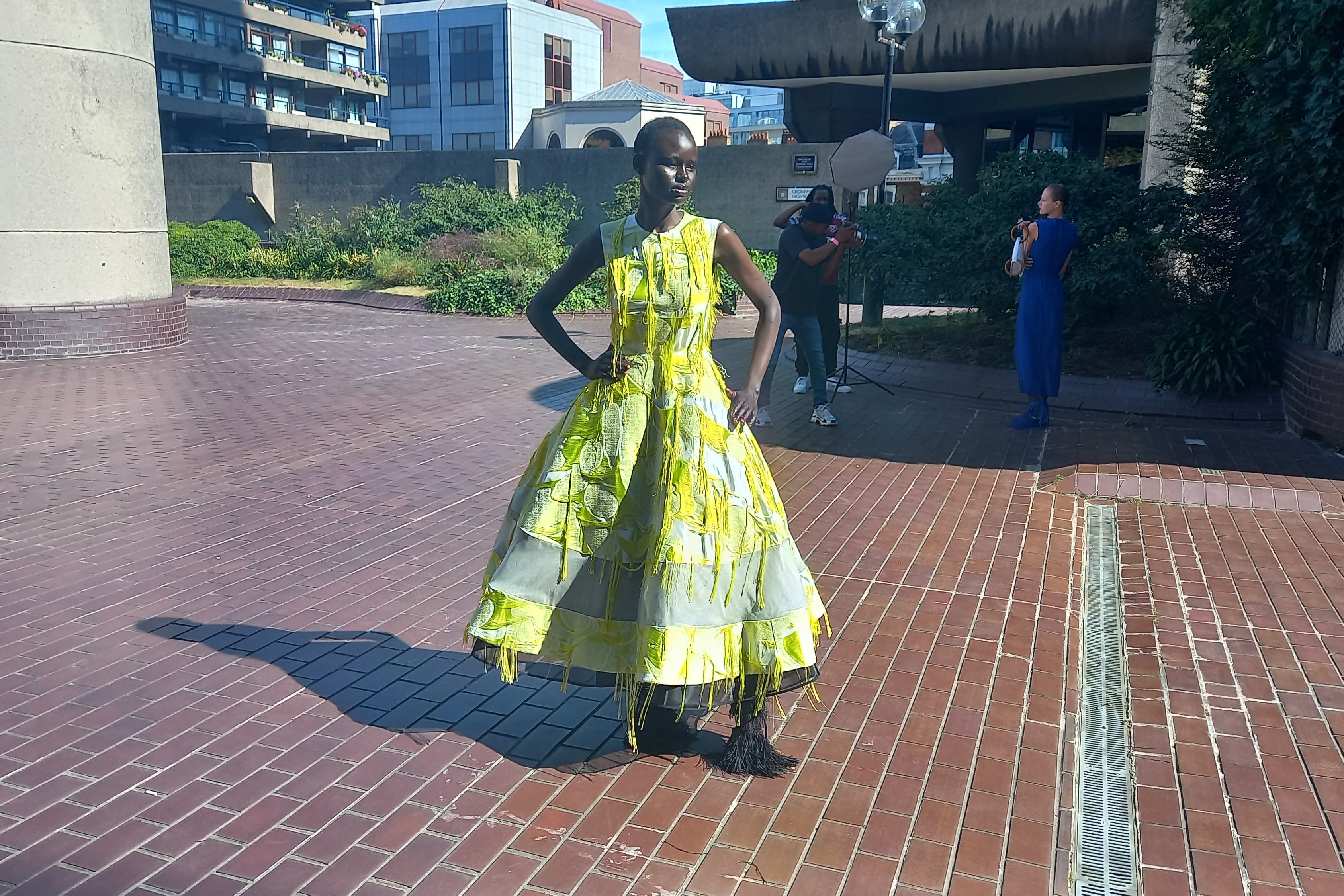 The Roksanda SS24 show was staged at the Barbican (Katie Wright/PA)