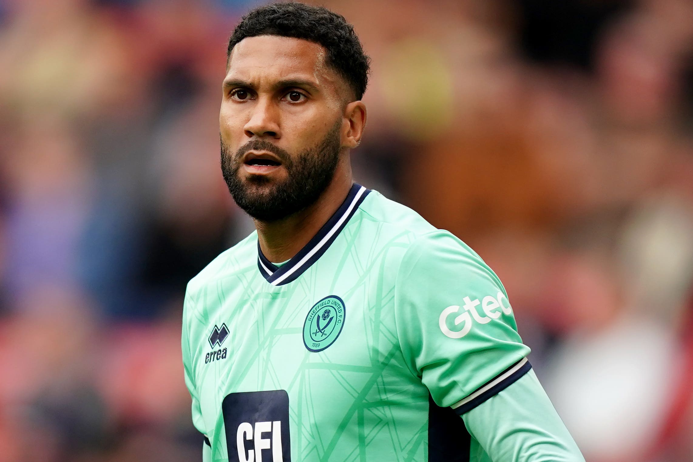 Wes Foderingham urged opposition fans to ‘think before you type’ after receiving racist abuse following Sheffield United’s 2-1 defeat at Tottenham (Mike Egerton/PA)