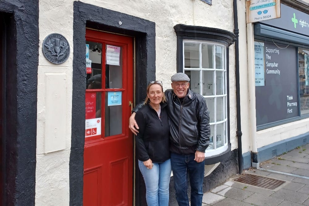 Barry Ford and his wife Mary have taken over the post office (Post Office/PA)