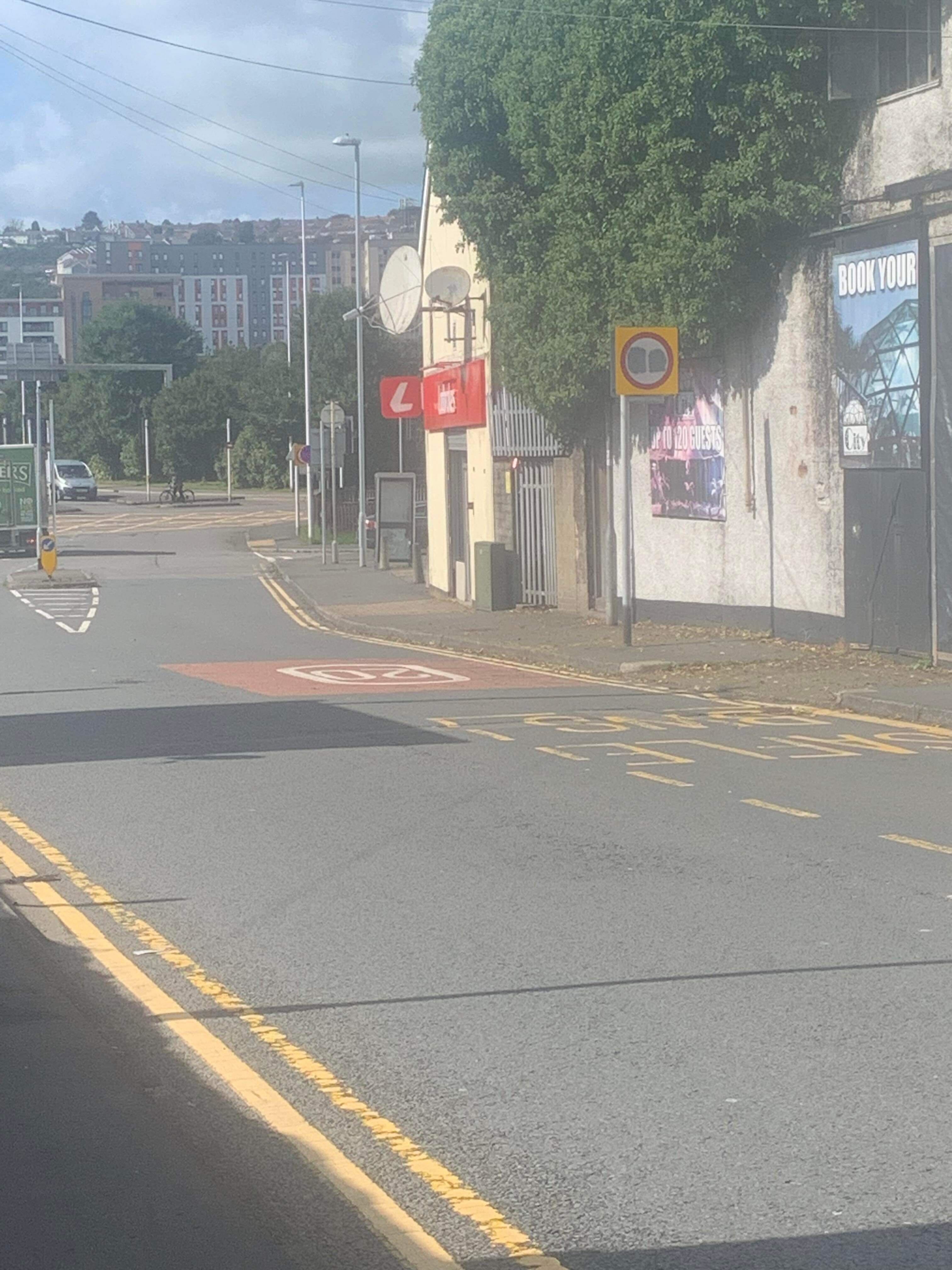 Ant Norman, from Swansea, told The Independent a sign was painted over at the end of his road