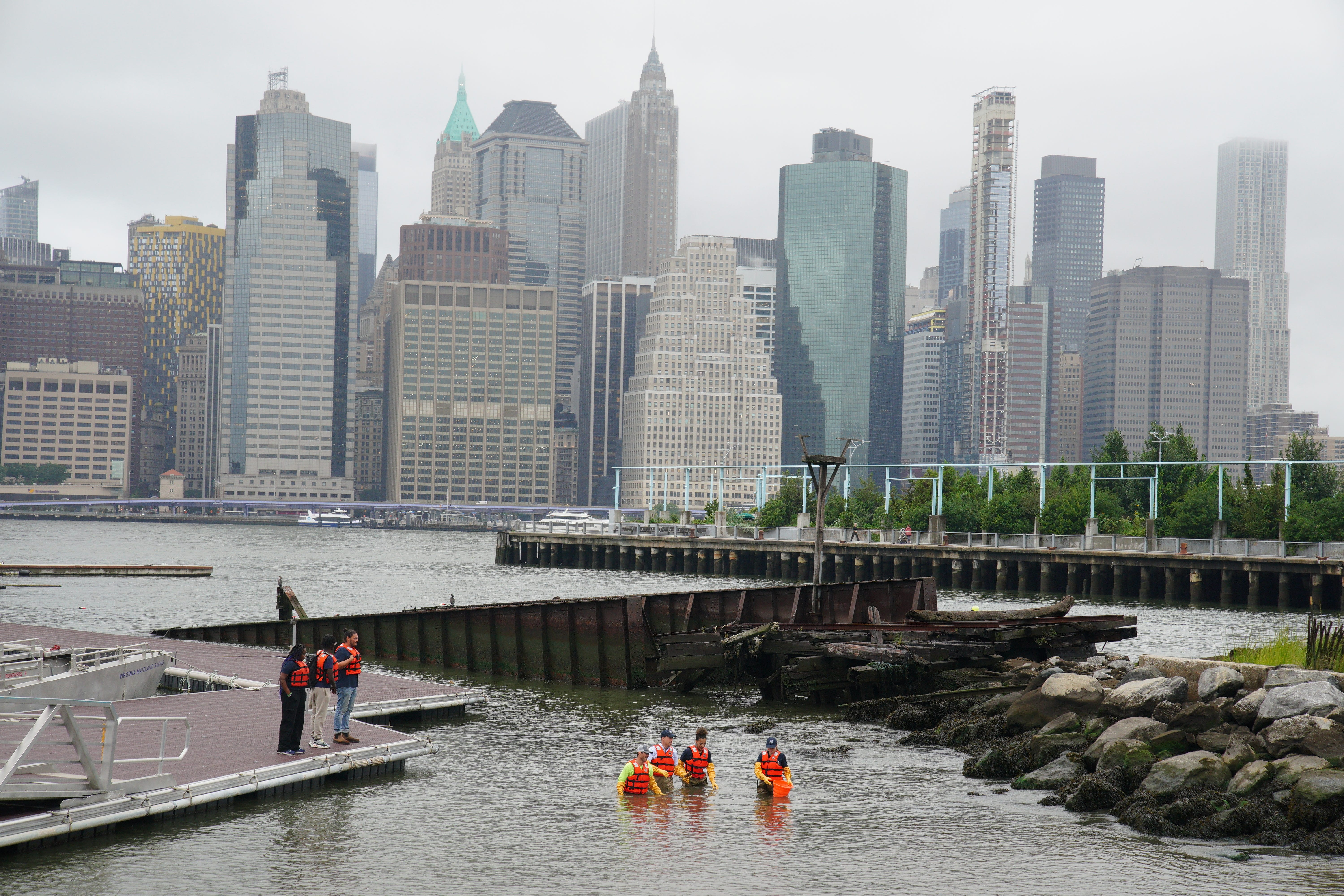 The Prince of Wales in the Hudson River (Peter Byrne/PA)