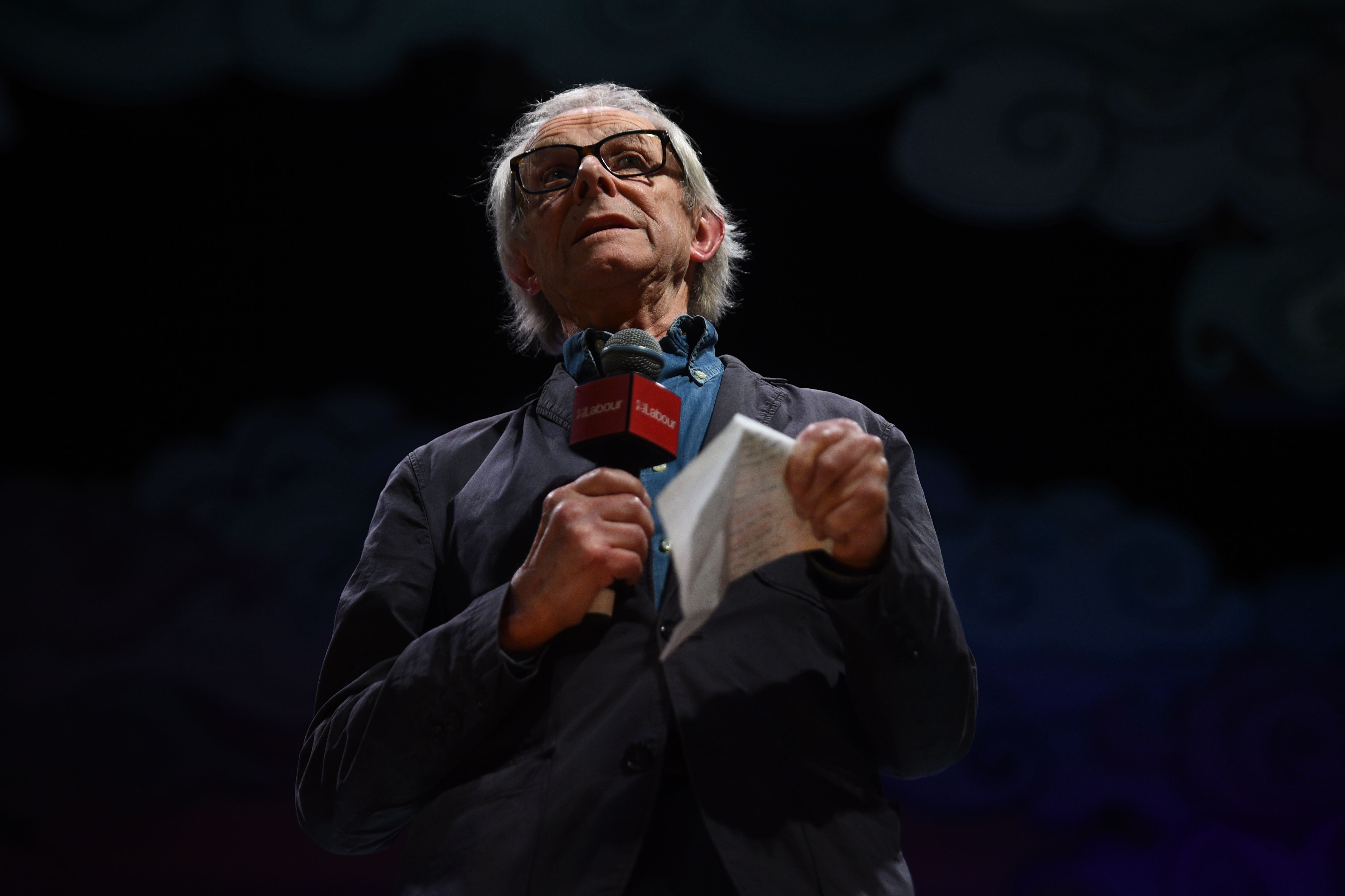 Ken Loach on stage (Kirsty O’Connor/PA)