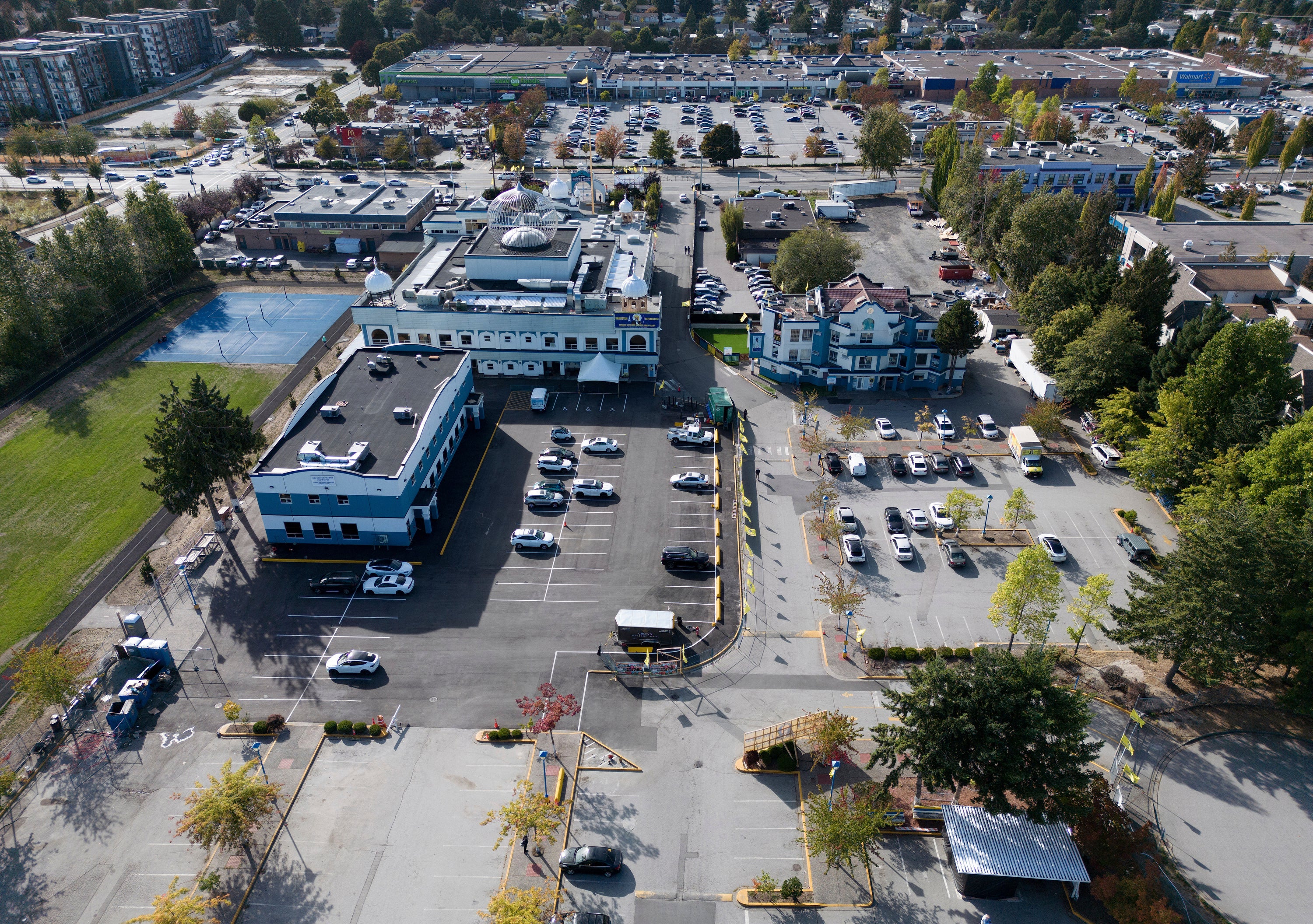 The Guru Nanak Sikh Gurdwara Sahib is seen in Surrey, British Columbia,