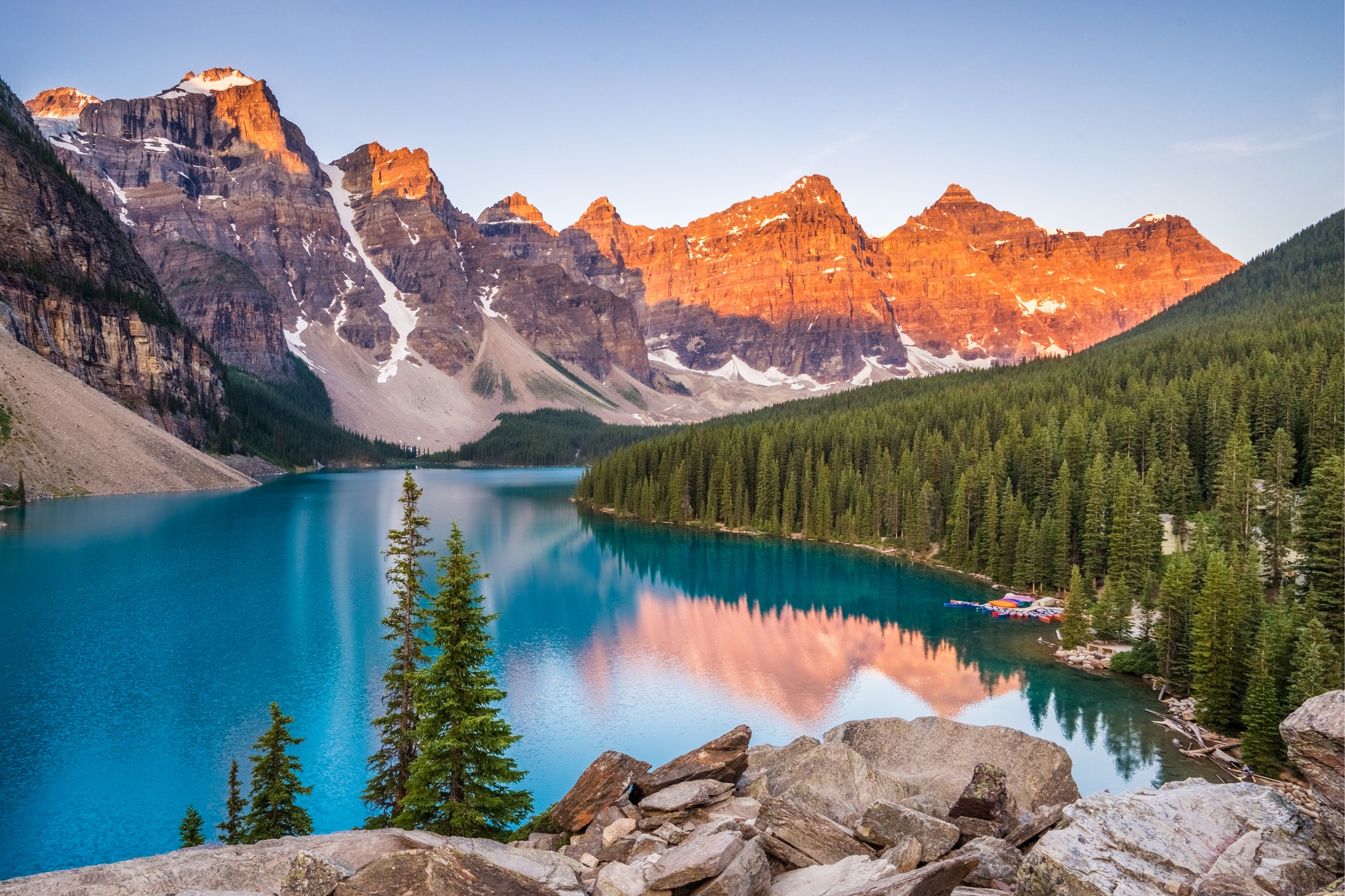 Banff National Park, part of the Rocky Mountain Parks, was the first in Canada