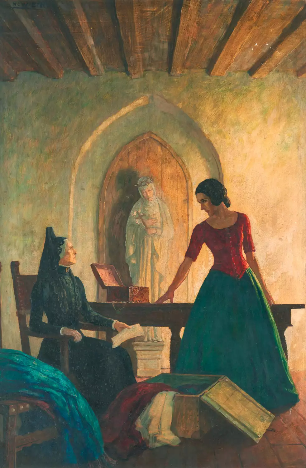 The painting titled ‘Ramona’ was commissioned for a novel of the same name by Helen Hunt Jackson